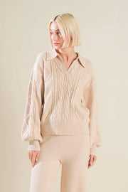 Hold Your Gaze Sweater Knit Top
