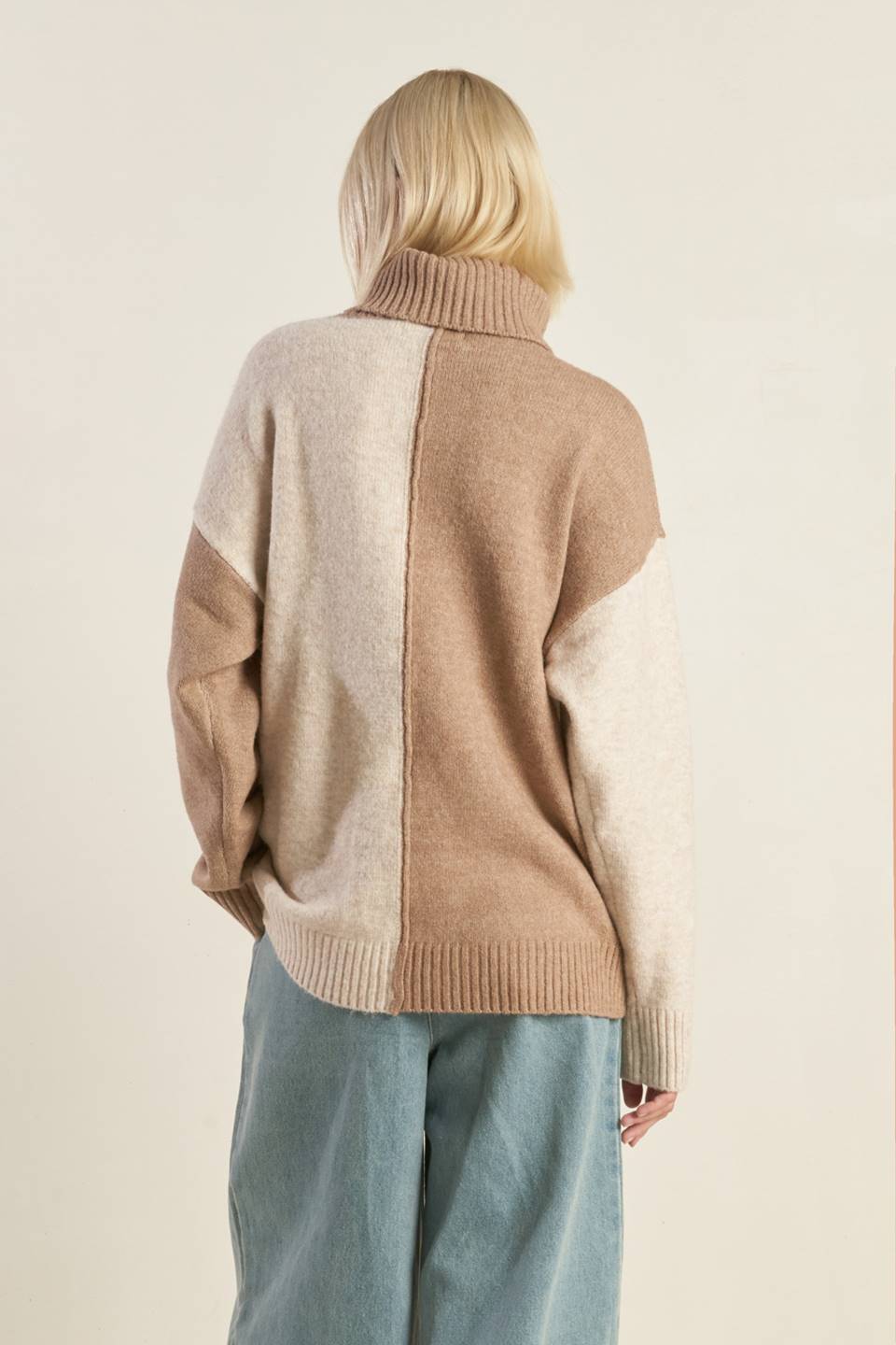 Mixed Emotions Colorblocked Sweater Top