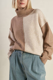 Mixed Emotions Colorblocked Sweater Top