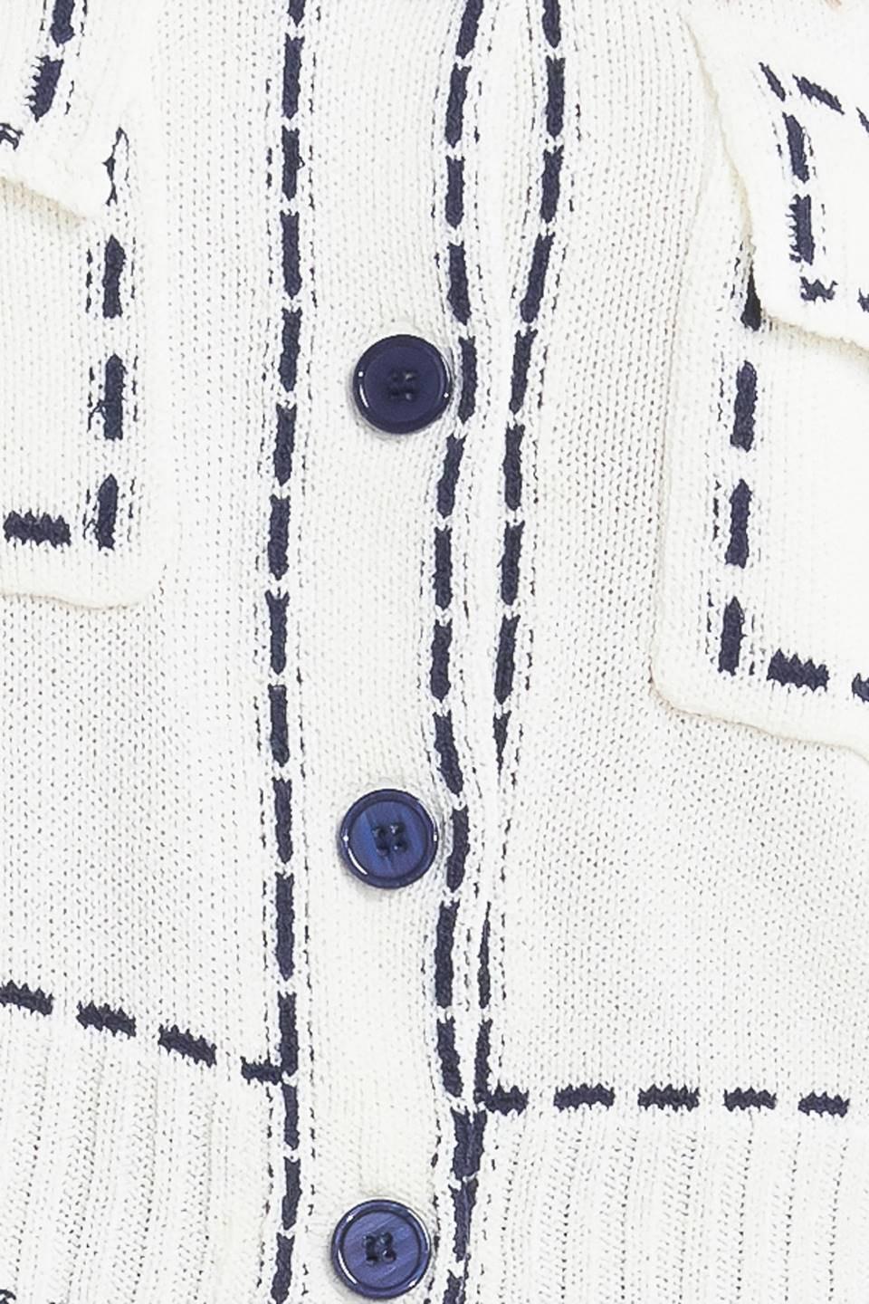 Mono Frame Sweater Knit Top