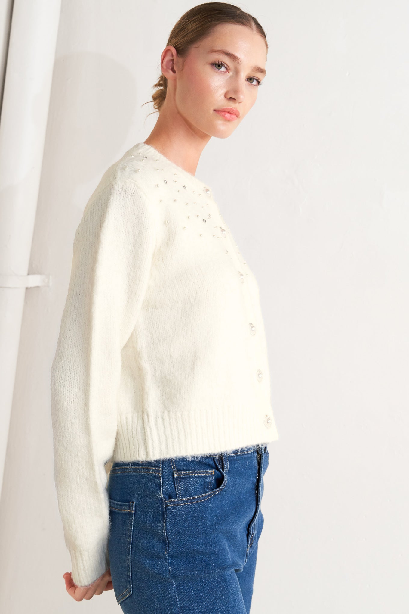 Angel Touch Sweater Knit Cardigan