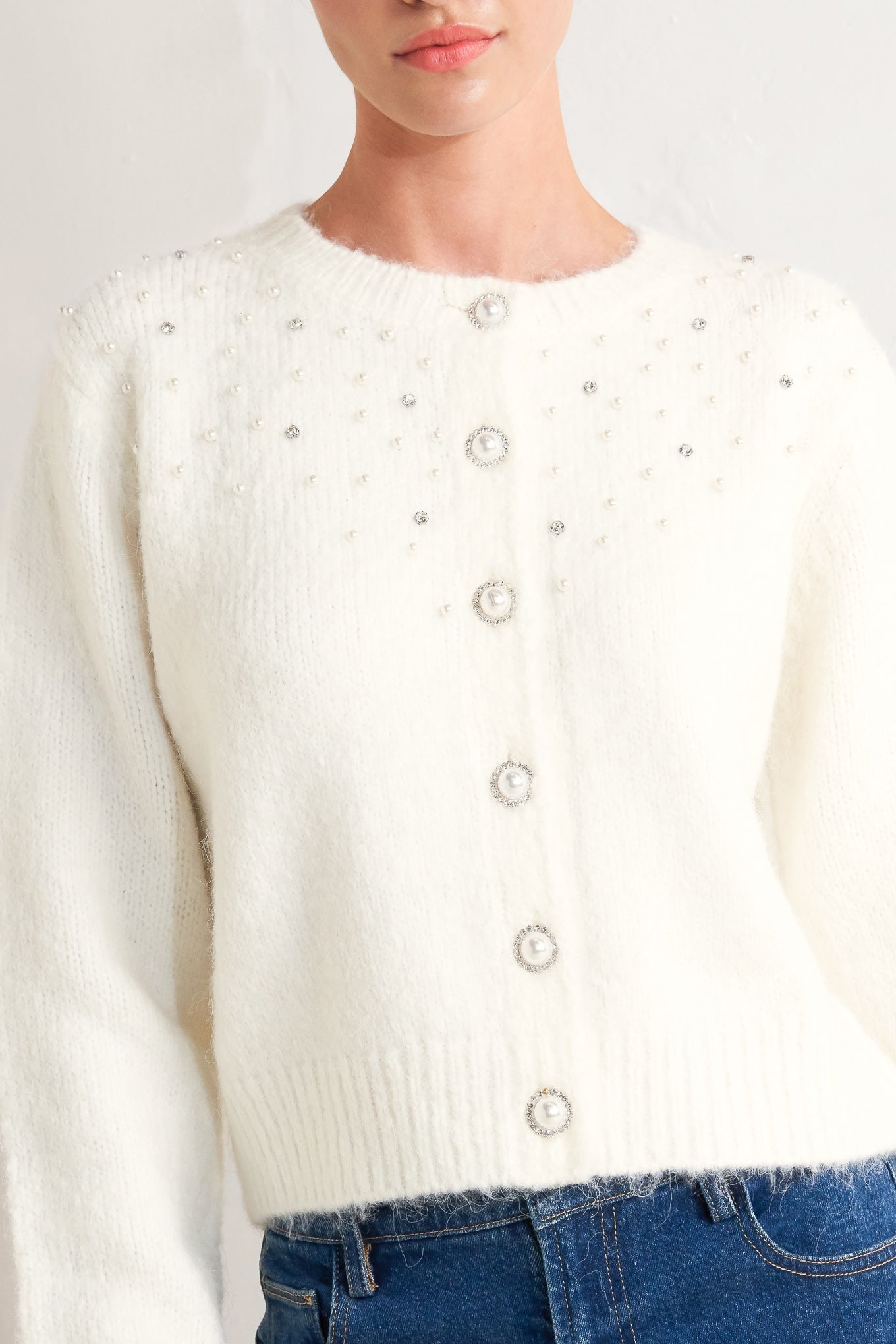 Angel Touch Sweater Knit Cardigan
