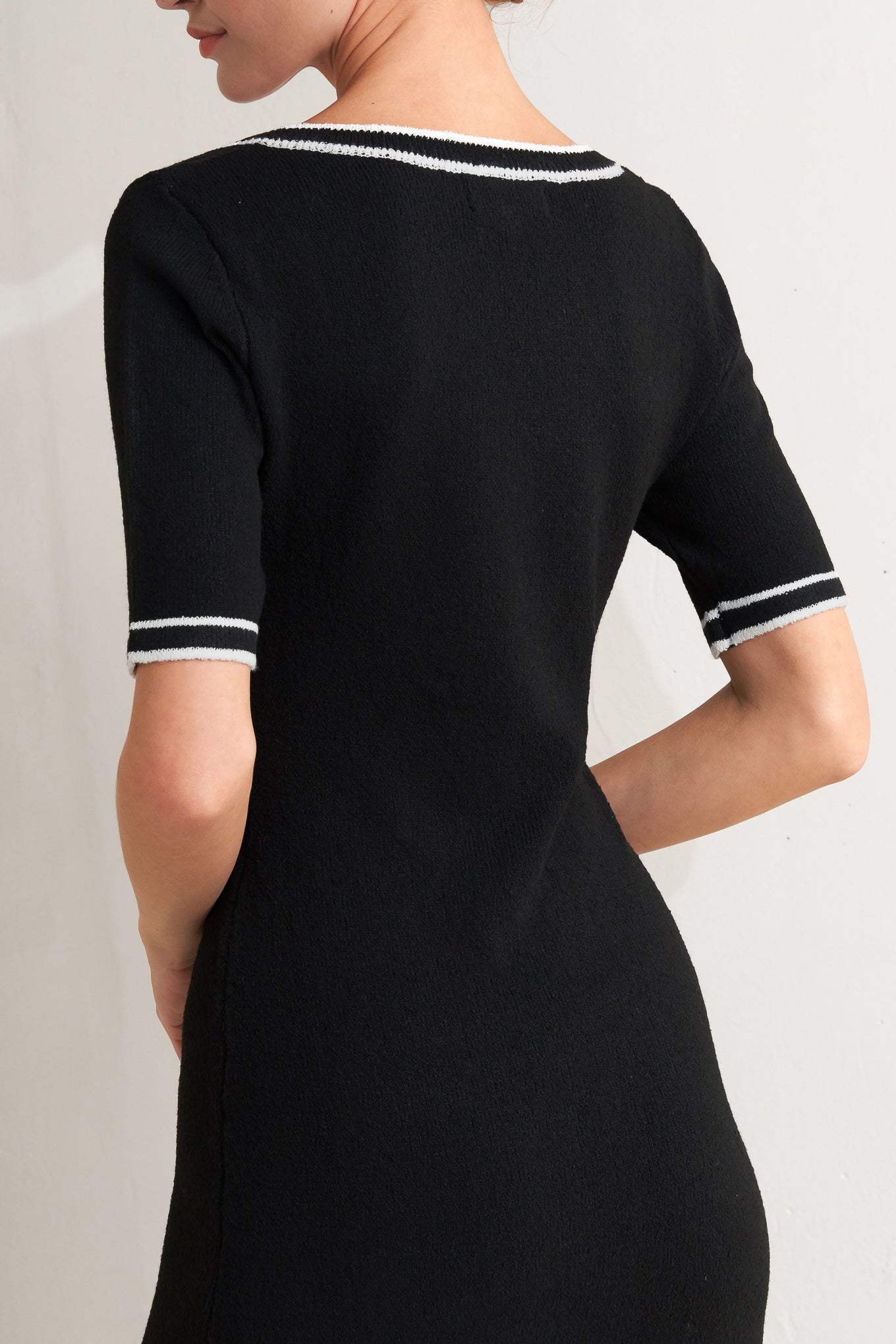 Modern Classic Sweater Knit Midi Dress