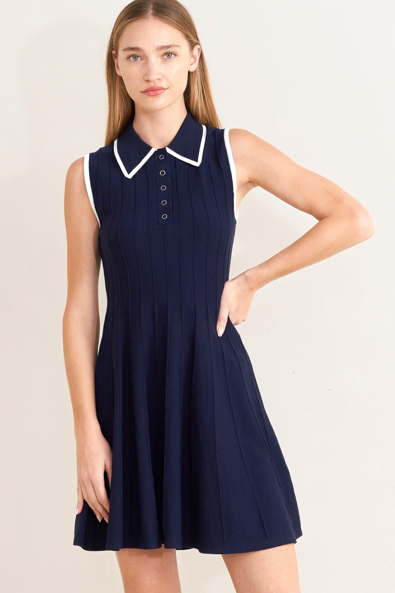 Meet Me In Paris Sweater Knit Mini Dress
