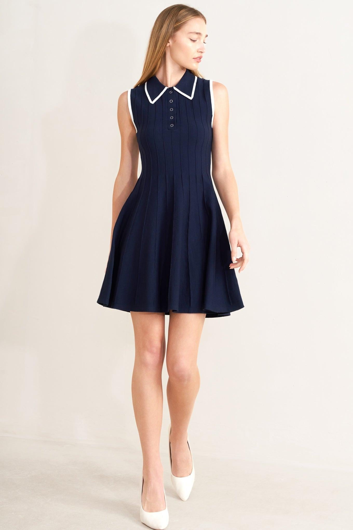 Meet Me In Paris Sweater Knit Mini Dress