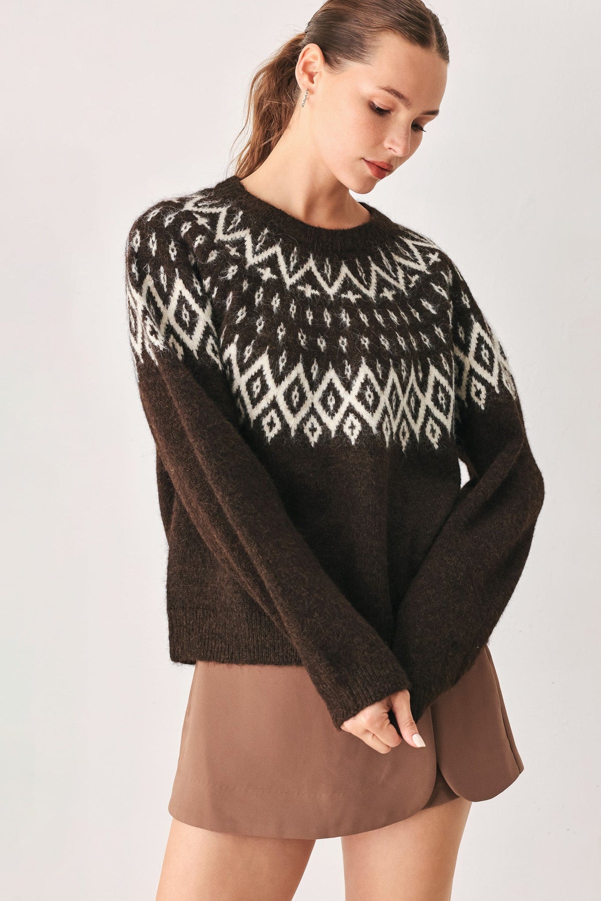Cabin Light Serenade Sweater Knit Pullover Top