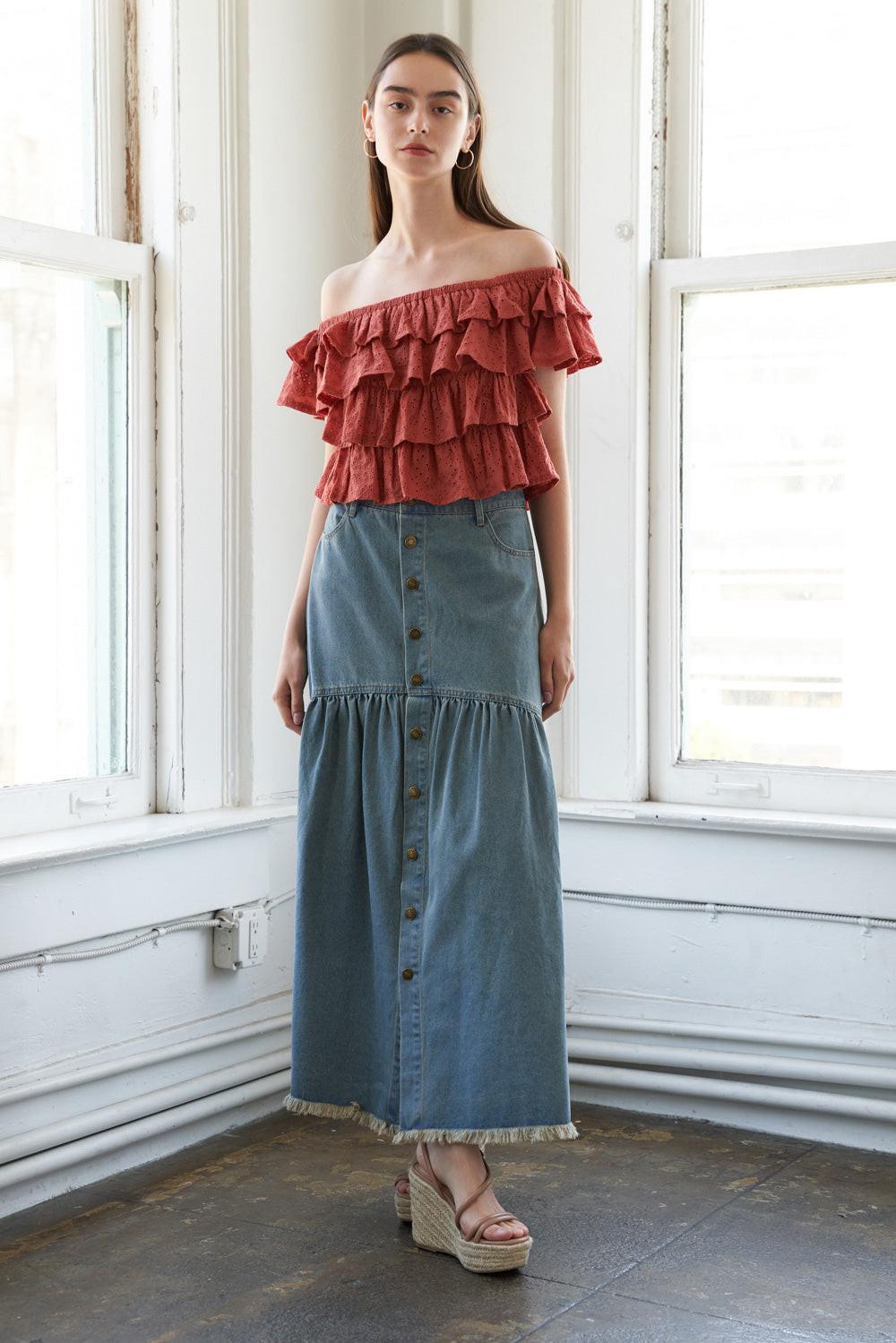 Lovely Existence Off Shoulder Top