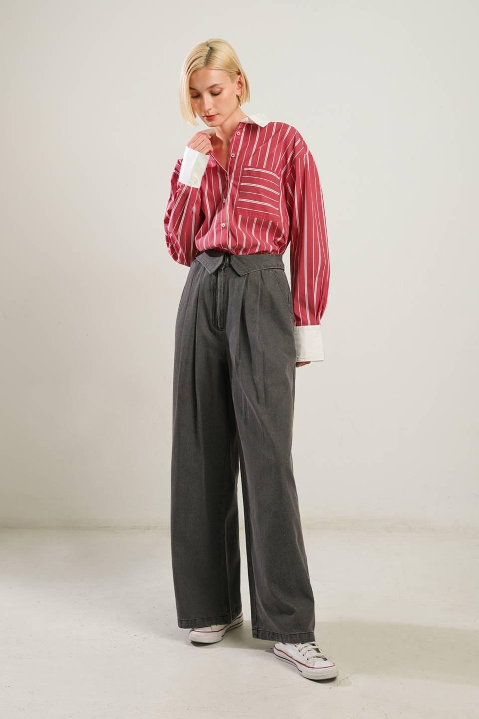 Behind The Grin Woven Top