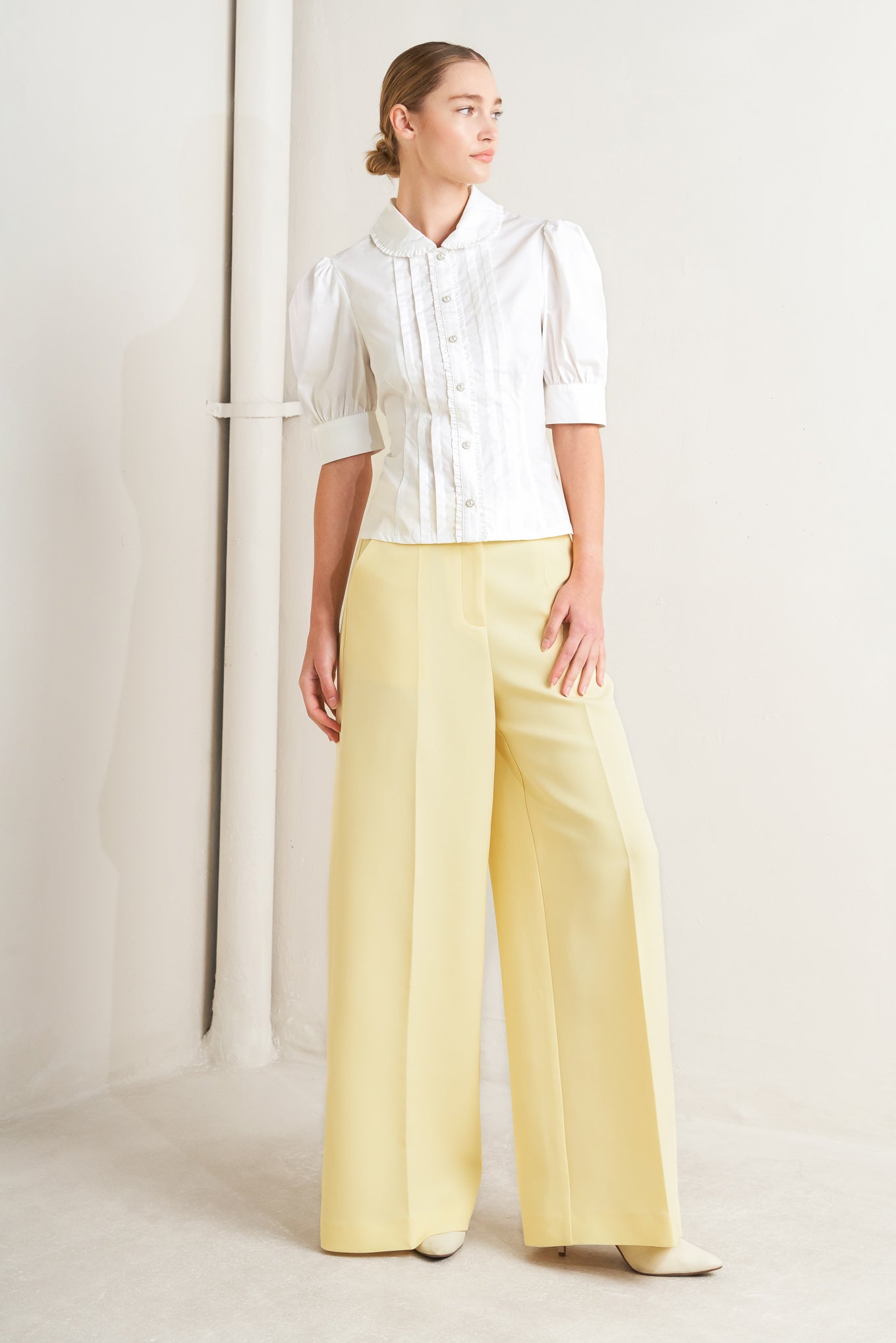 REFINED ROMANCE WOVEN TOP