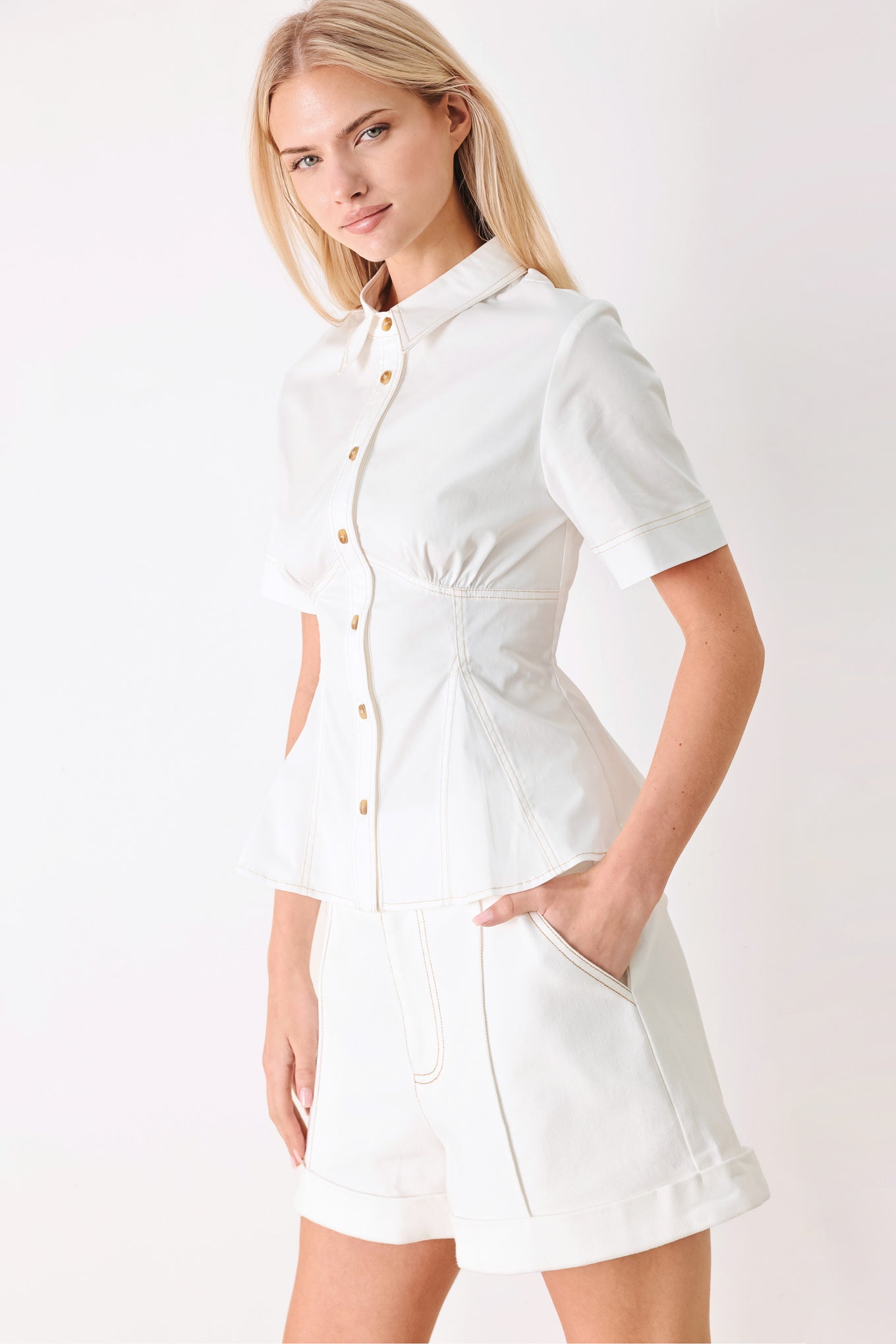 Made For Sunshine Woven Top