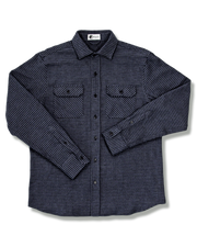 Grand Flannel, Dark Blue Mini Check