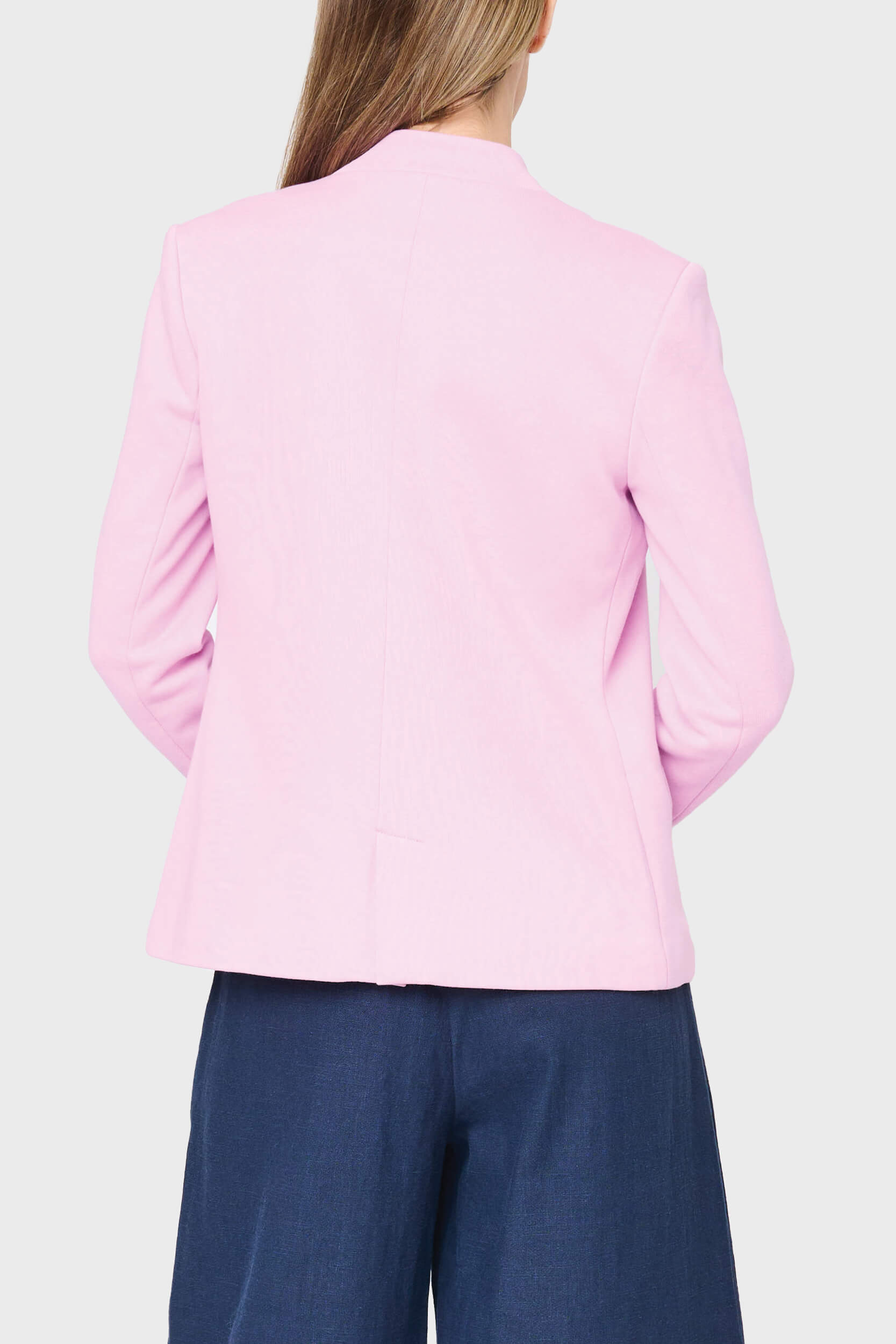 Notch Collar Blazer In Pirouette Pink
