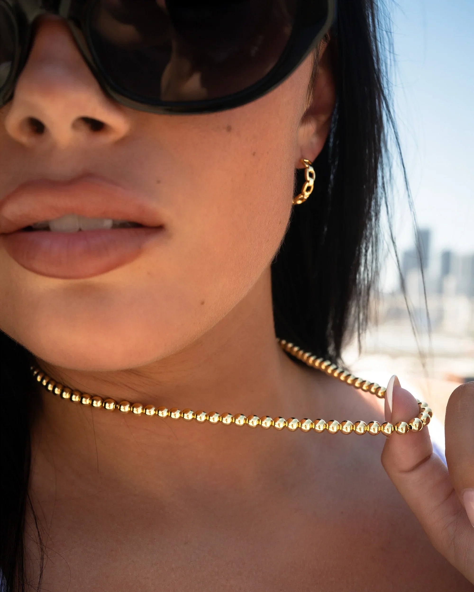 Zoe Lev 5mm Bead Necklace