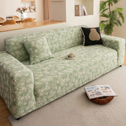 High Stretch Thick 3d Spacer Sofa Cover, Air-layer Jacquard Cushioned Couch Slipcover