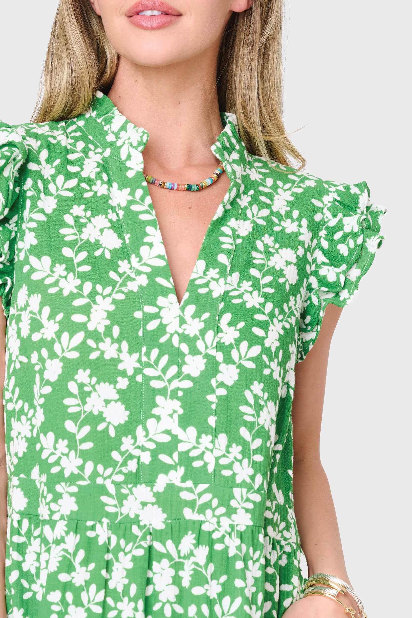 Flutter Sleeve Maxi Decked Out Day Dress