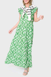 Flutter Sleeve Maxi Decked Out Day Dress