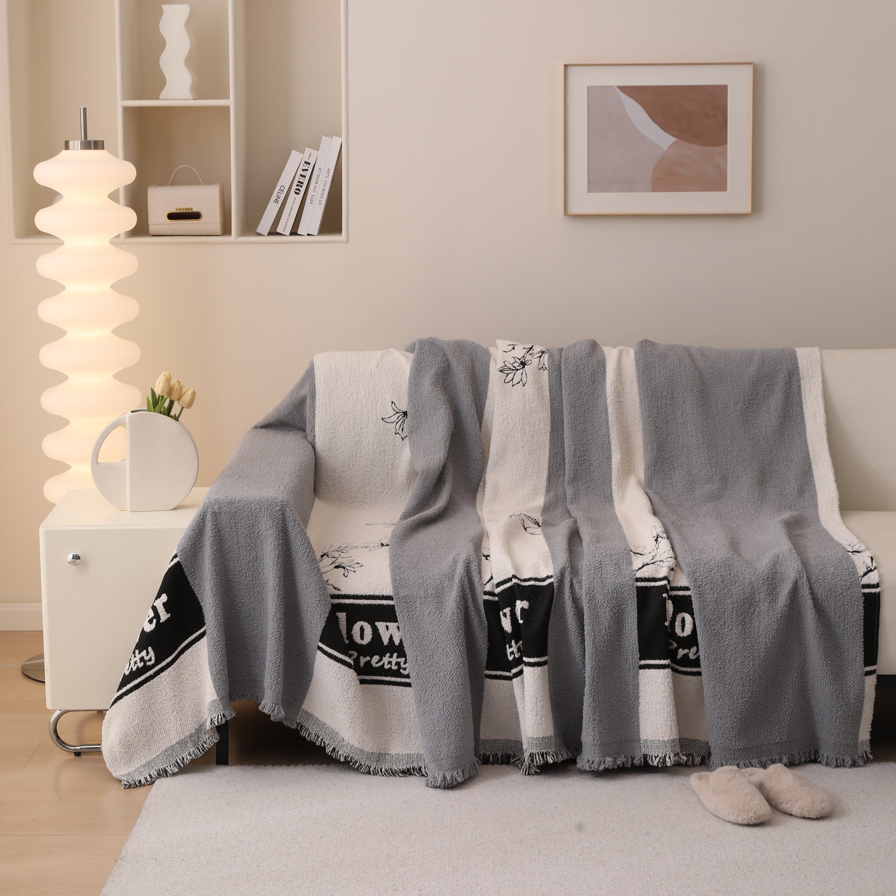 Luxury Cozy Cotton Sofa Blanket Cover Furniture Slipcovers For Most Shape Sofas