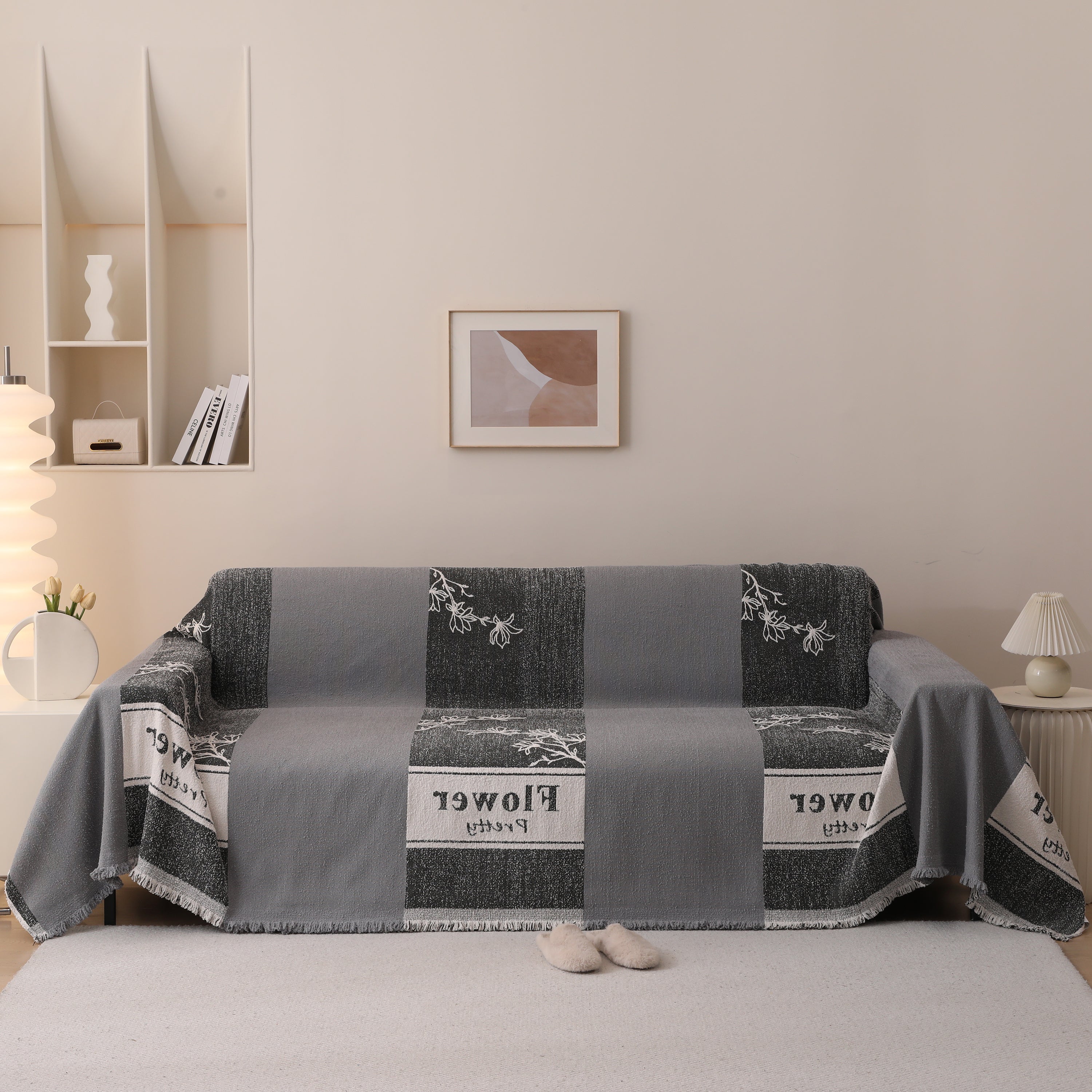 Luxury Cozy Cotton Sofa Blanket Cover Furniture Slipcovers For Most Shape Sofas