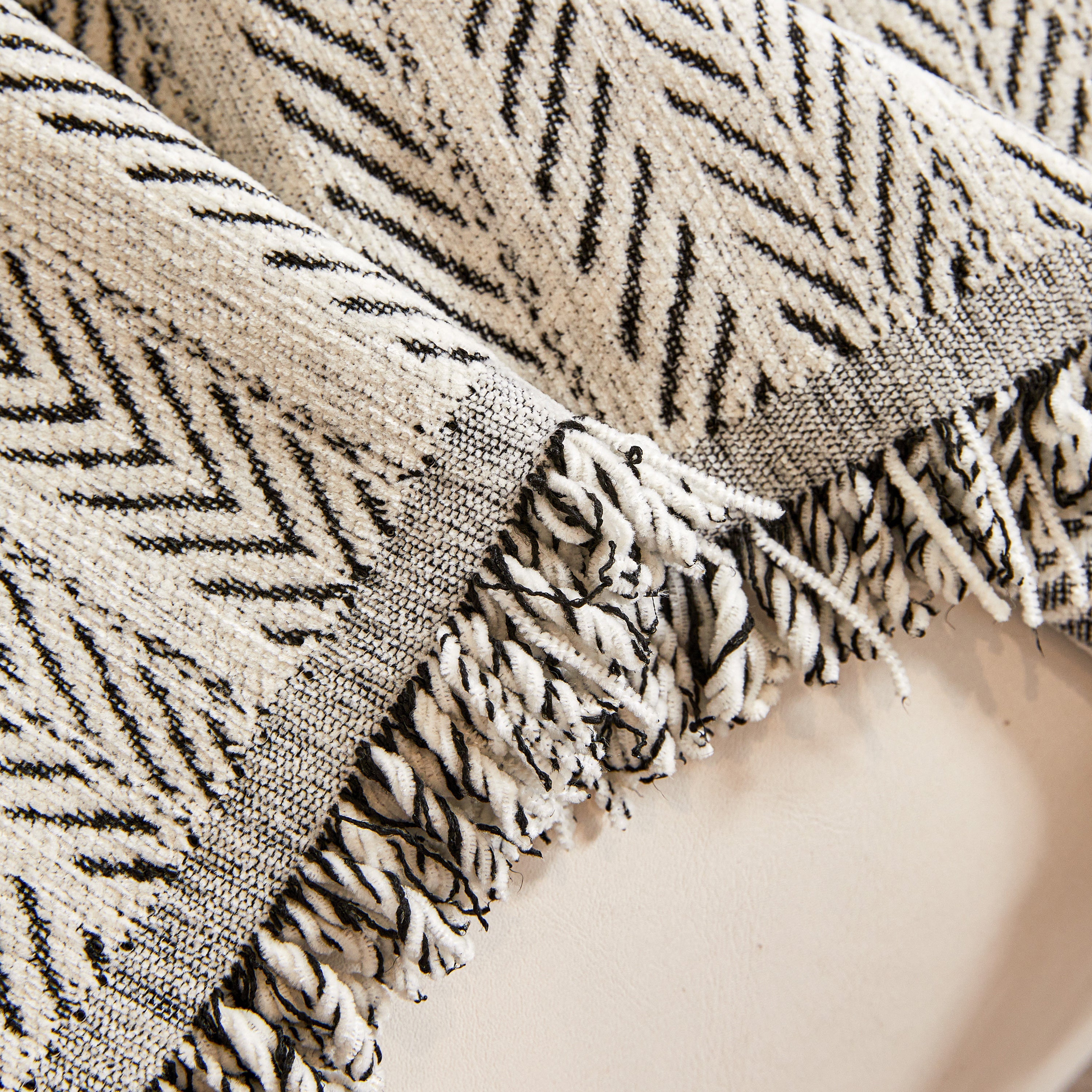 Herringbone Chenille Couch Cover Blanket Soft Durable Throw Sofa Protector With Tassel