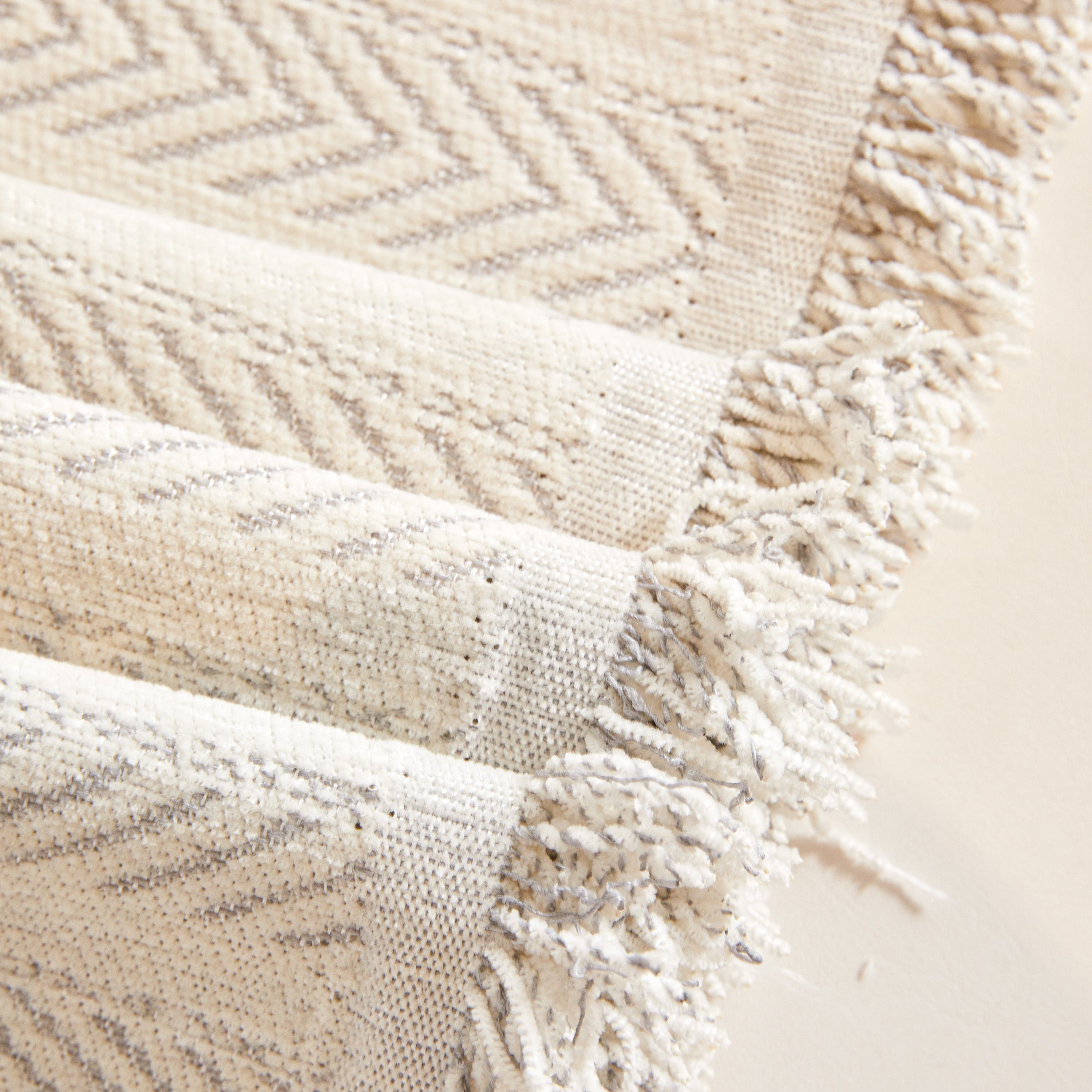 Herringbone Chenille Couch Cover Blanket Soft Durable Throw Sofa Protector With Tassel