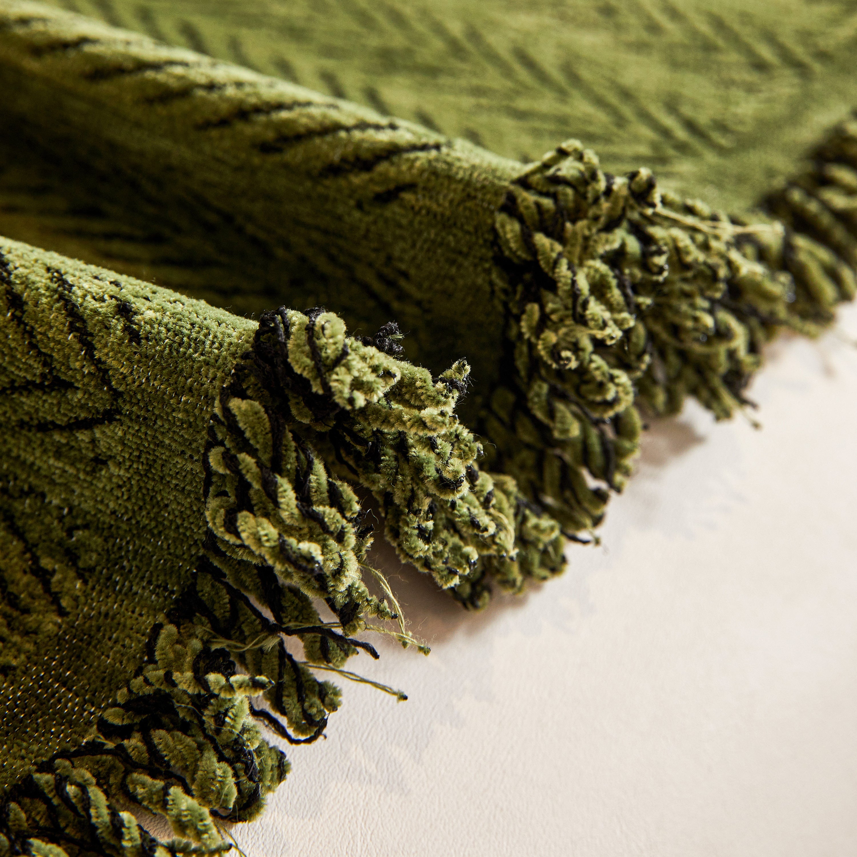 Herringbone Chenille Couch Cover Blanket Soft Durable Throw Sofa Protector With Tassel