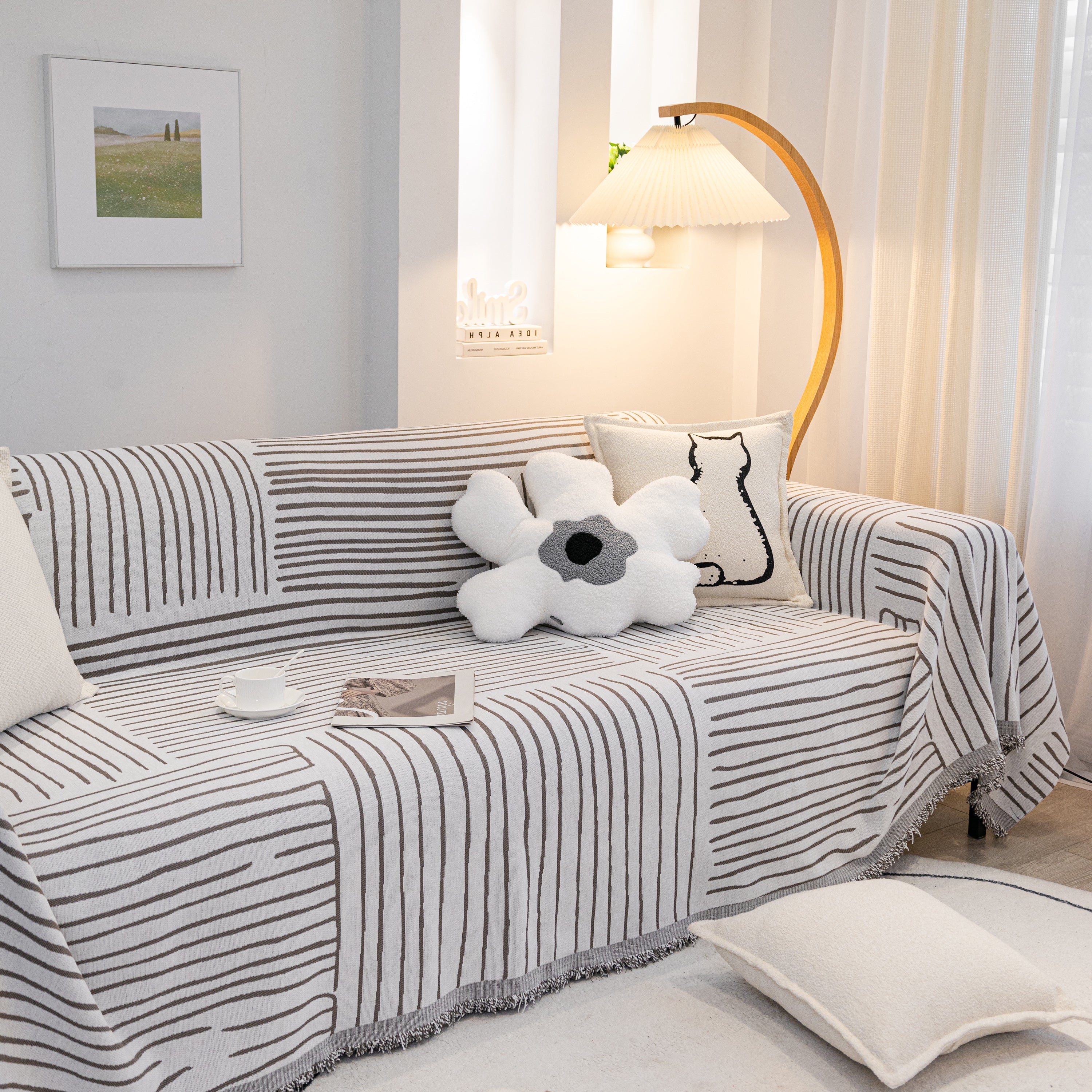 Furniture Pet Protector Couch Cover Throws For Sectional Couch, Couch Cover For Most Shape Sofas