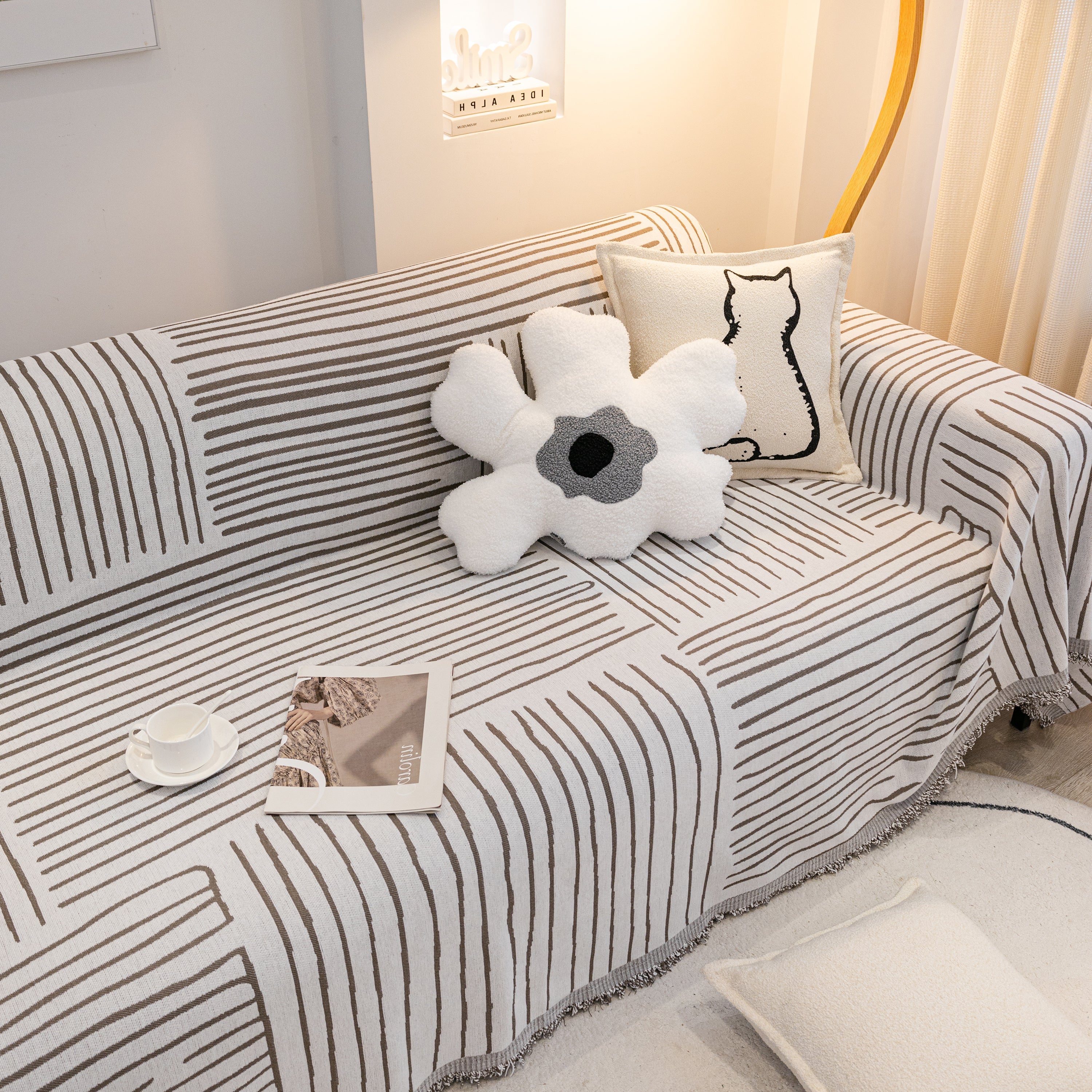 Furniture Pet Protector Couch Cover Throws For Sectional Couch, Couch Cover For Most Shape Sofas