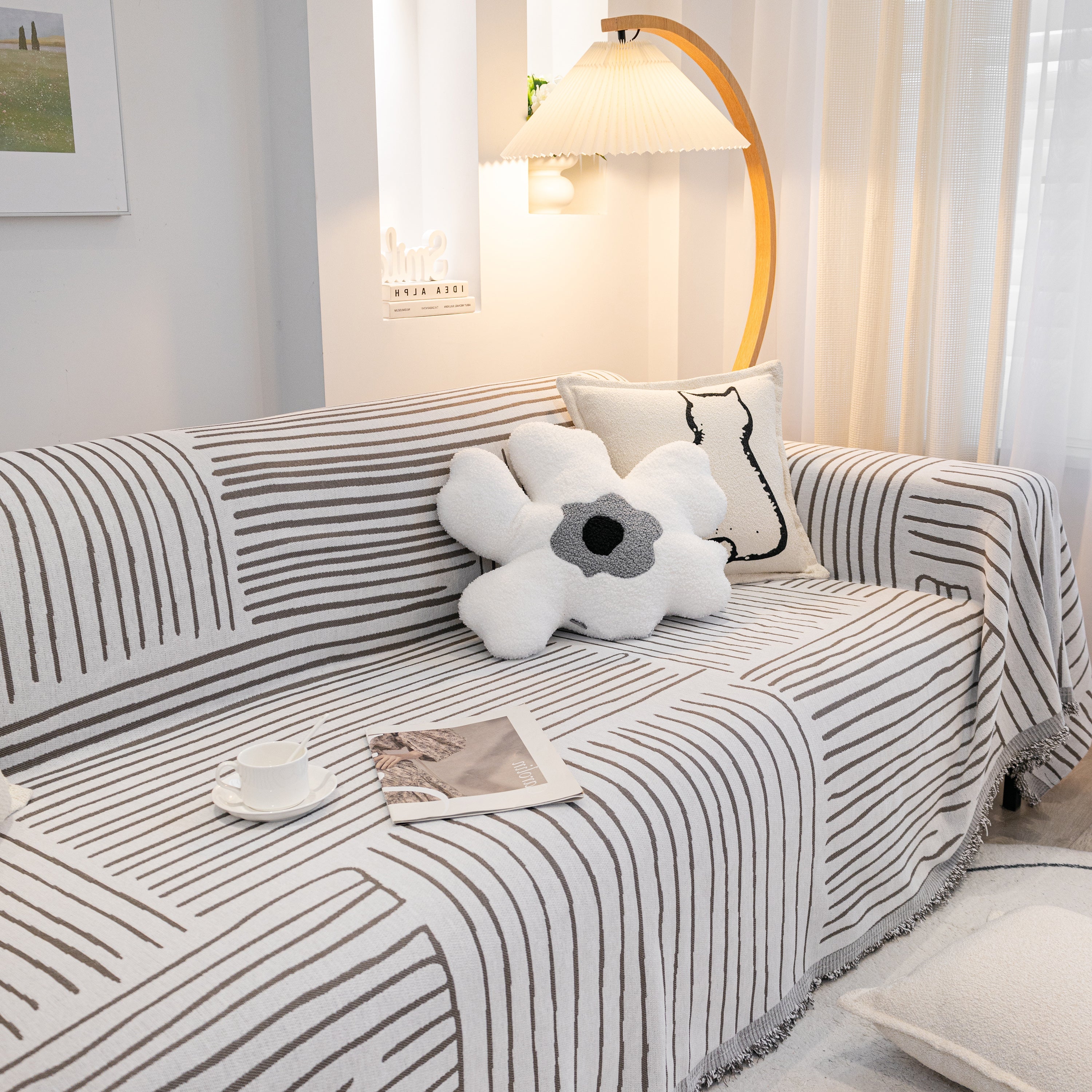 Furniture Pet Protector Couch Cover Throws For Sectional Couch, Couch Cover For Most Shape Sofas