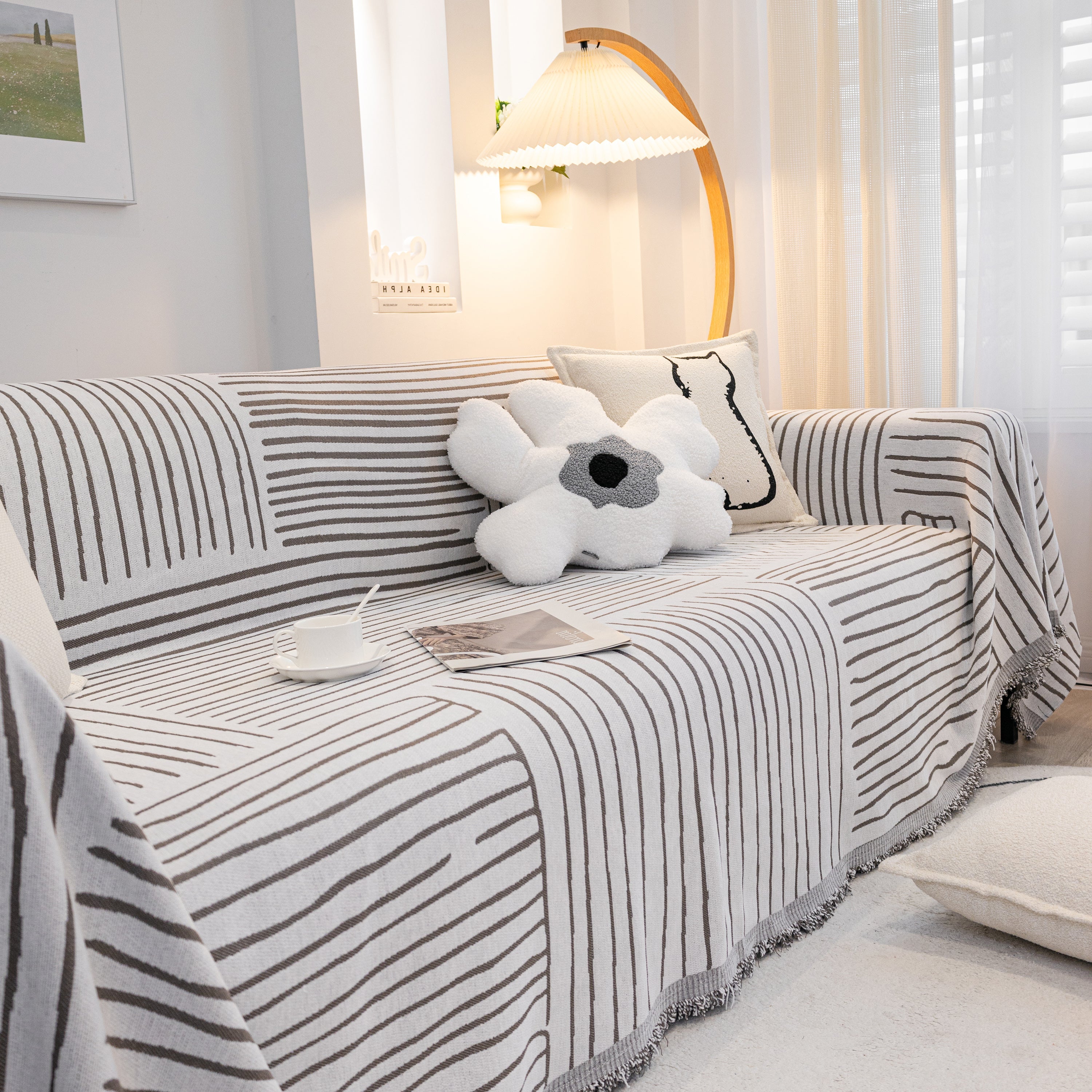 Furniture Pet Protector Couch Cover Throws For Sectional Couch, Couch Cover For Most Shape Sofas