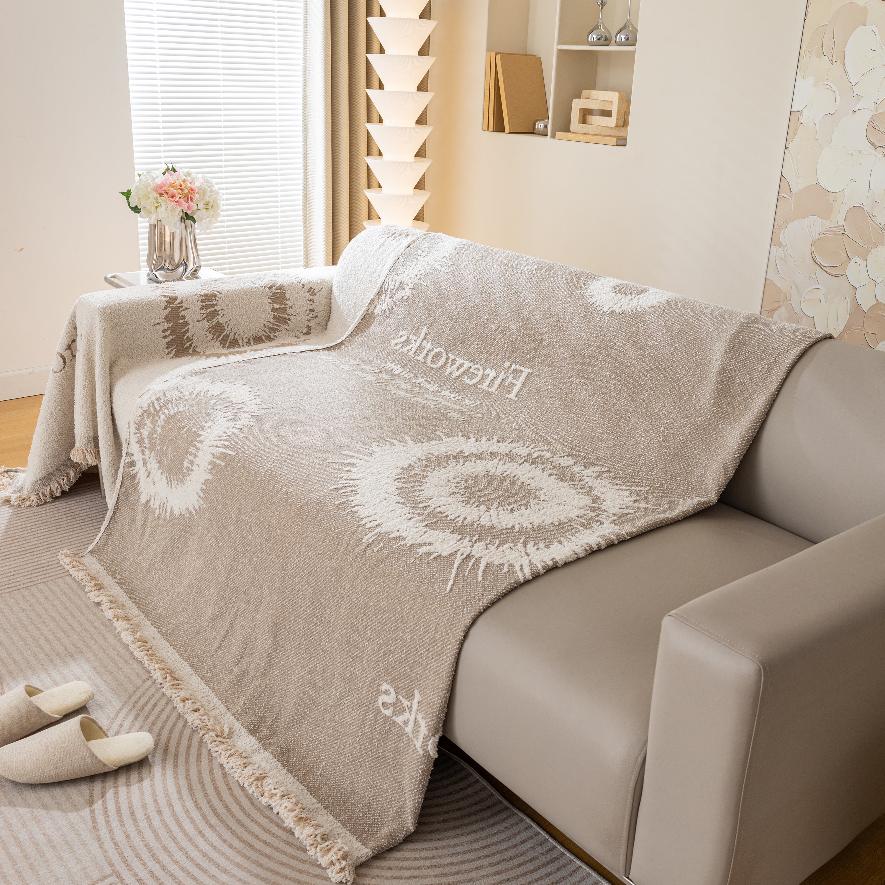 Fireworks Reversible Couch Cover Blankets Furniture Covers Washable Sectional Couch Covers