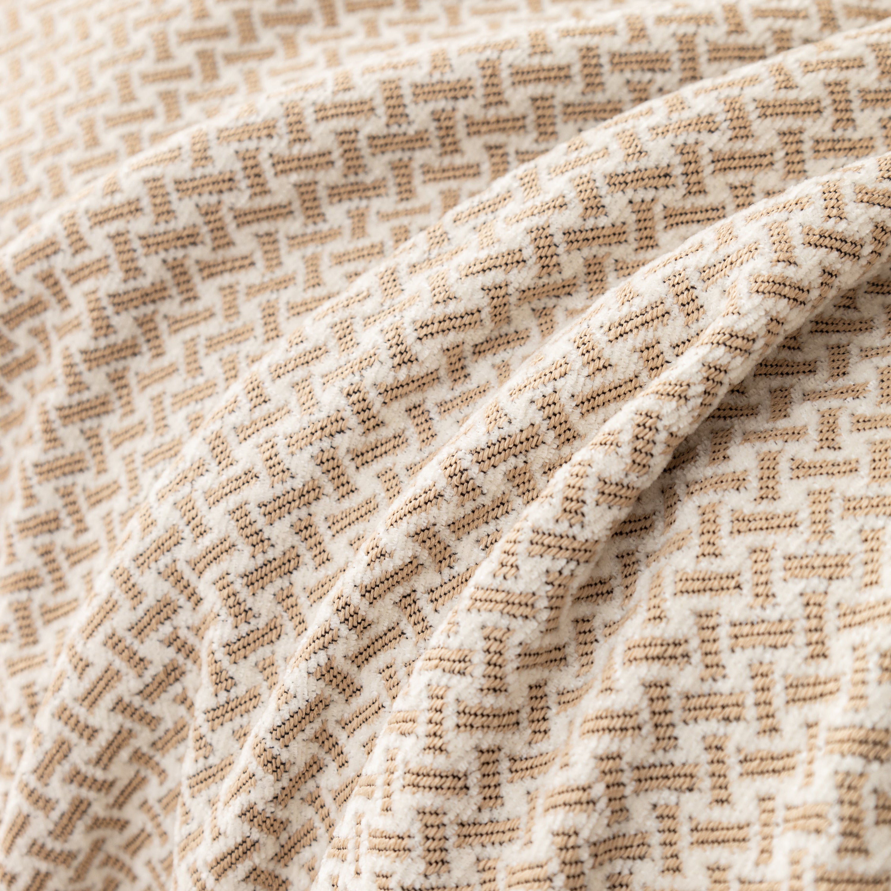 Chenille Jacquard Sofa Throw Blanket Cover Soft Polyester Weave Couch Throw Cover For Pets Dog Kids
