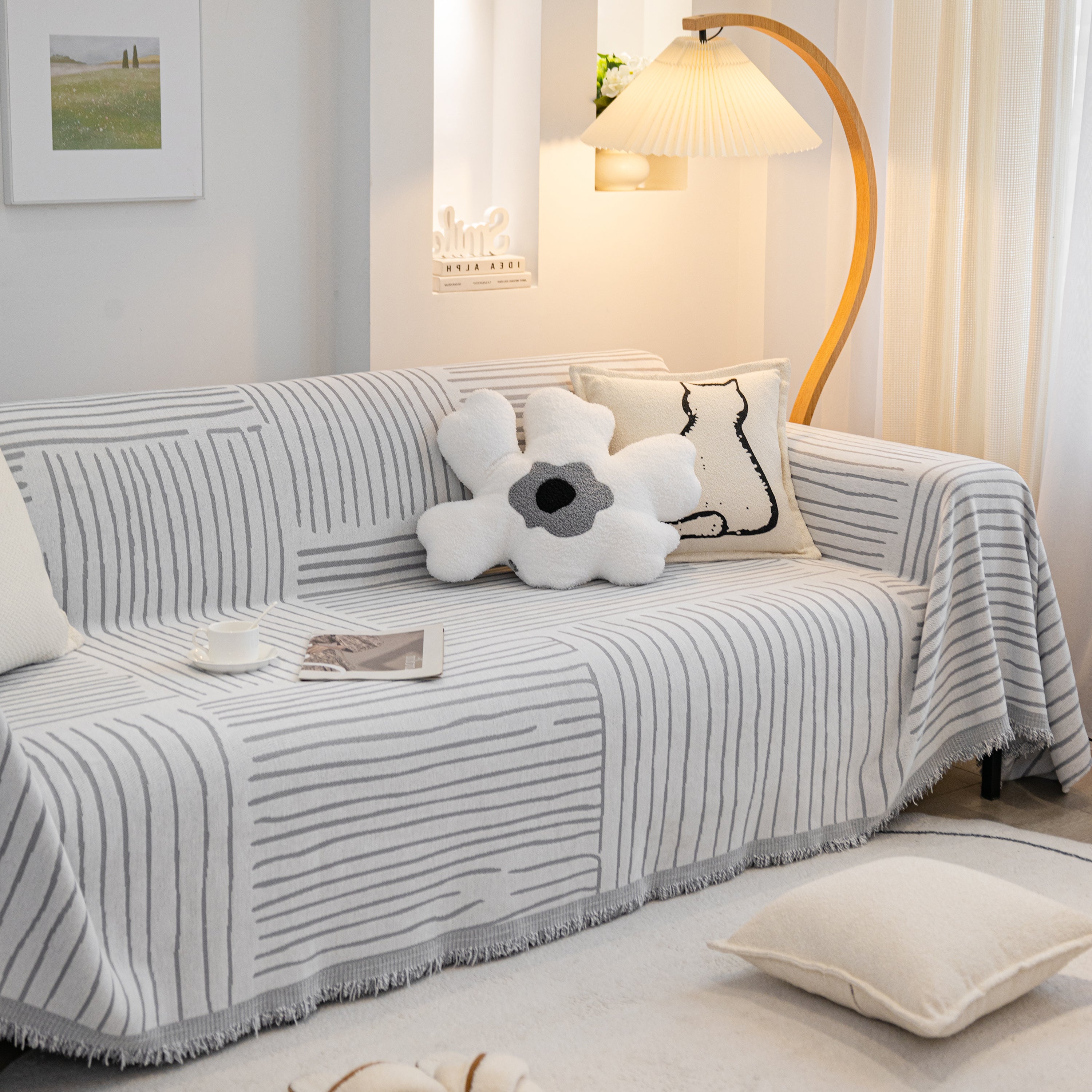 Furniture Pet Protector Couch Cover Throws For Sectional Couch, Couch Cover For Most Shape Sofas