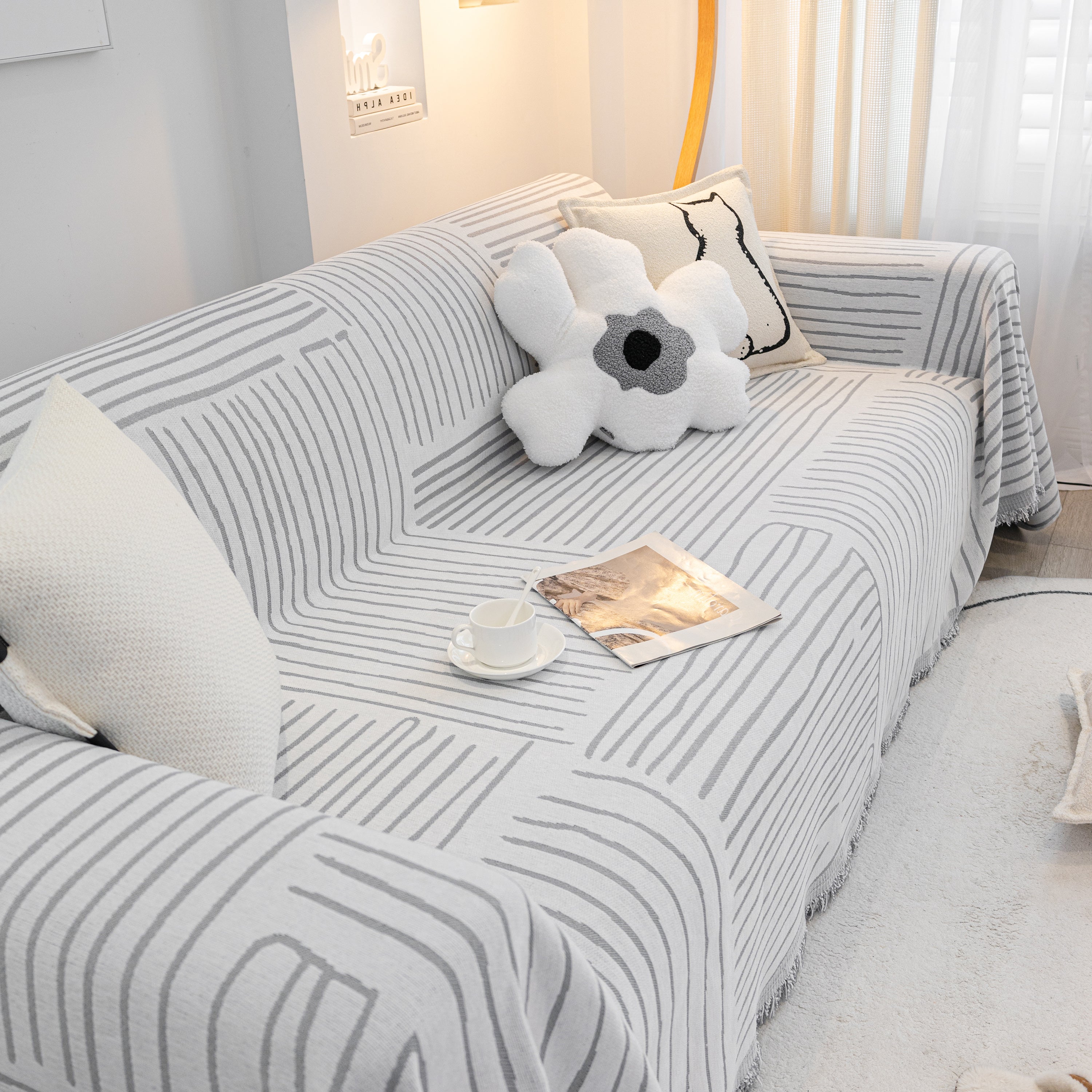 Furniture Pet Protector Couch Cover Throws For Sectional Couch, Couch Cover For Most Shape Sofas