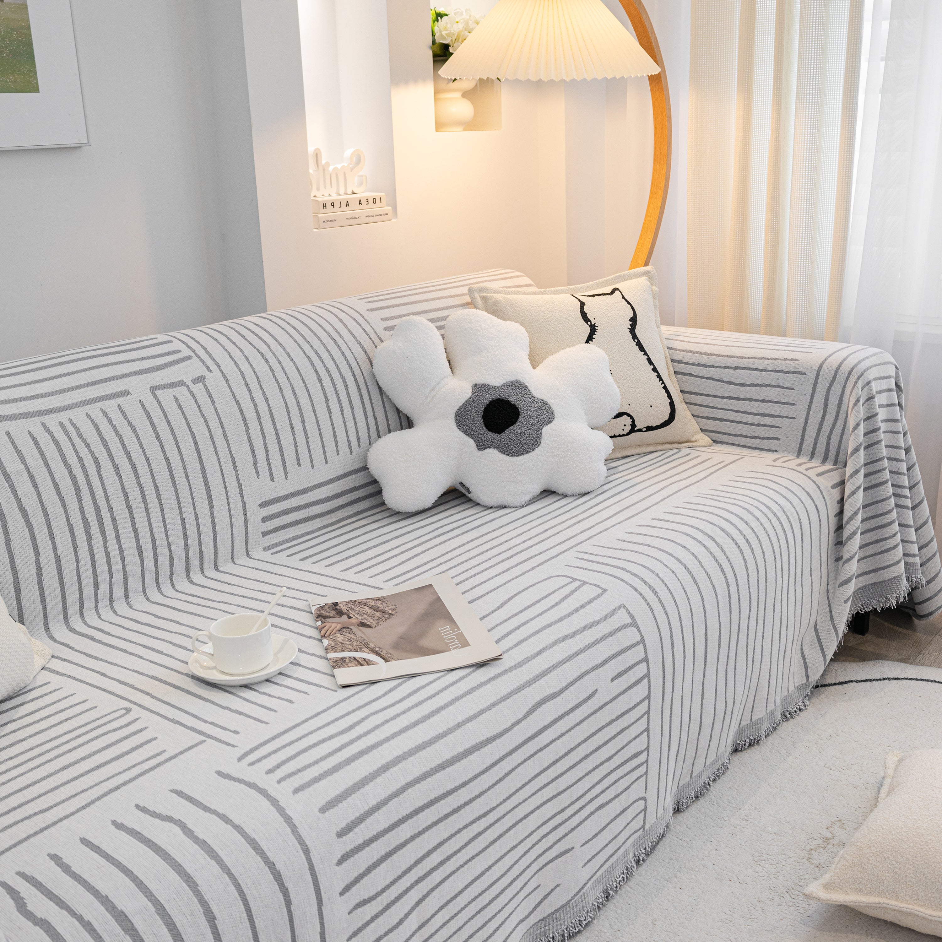 Furniture Pet Protector Couch Cover Throws For Sectional Couch, Couch Cover For Most Shape Sofas