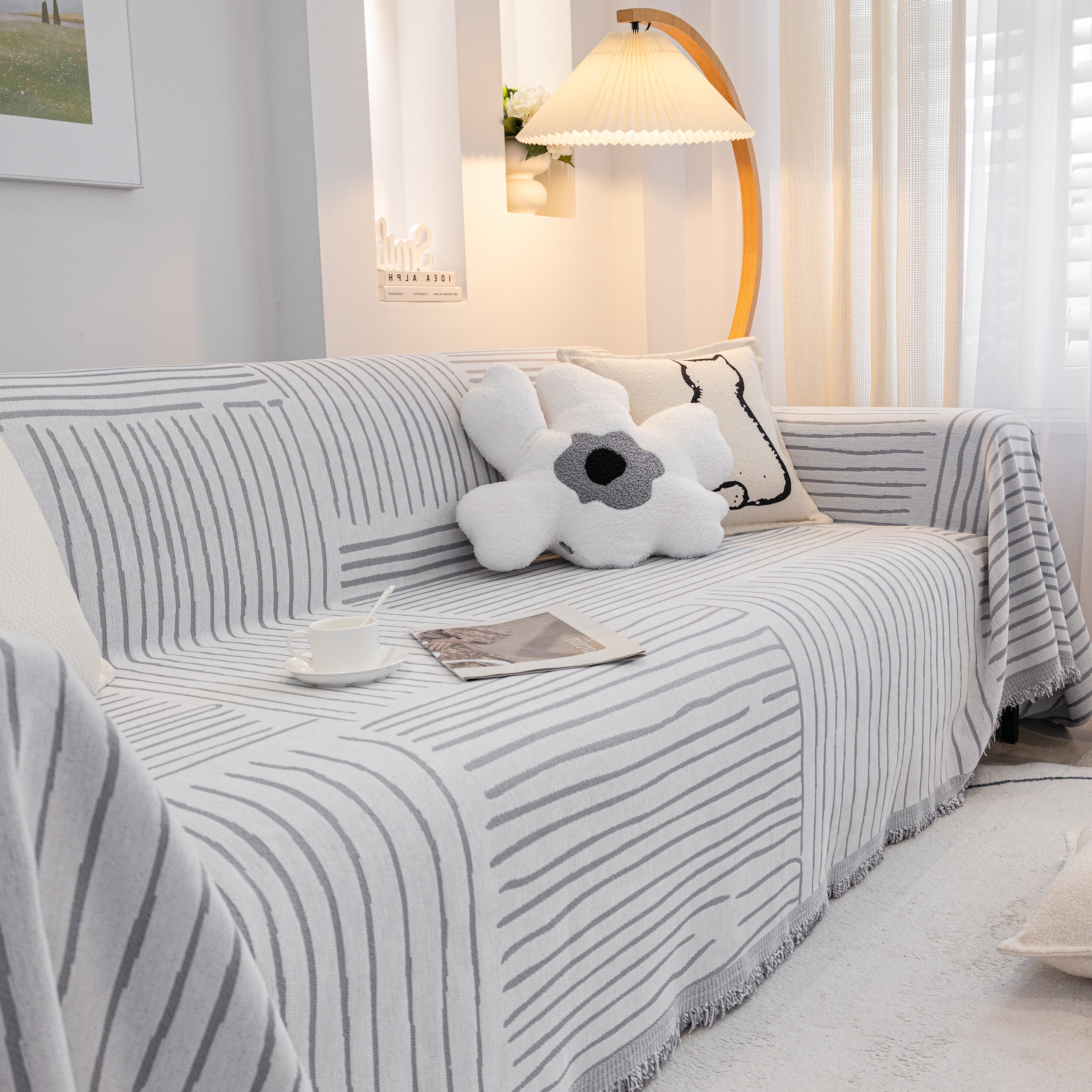 Furniture Pet Protector Couch Cover Throws For Sectional Couch, Couch Cover For Most Shape Sofas