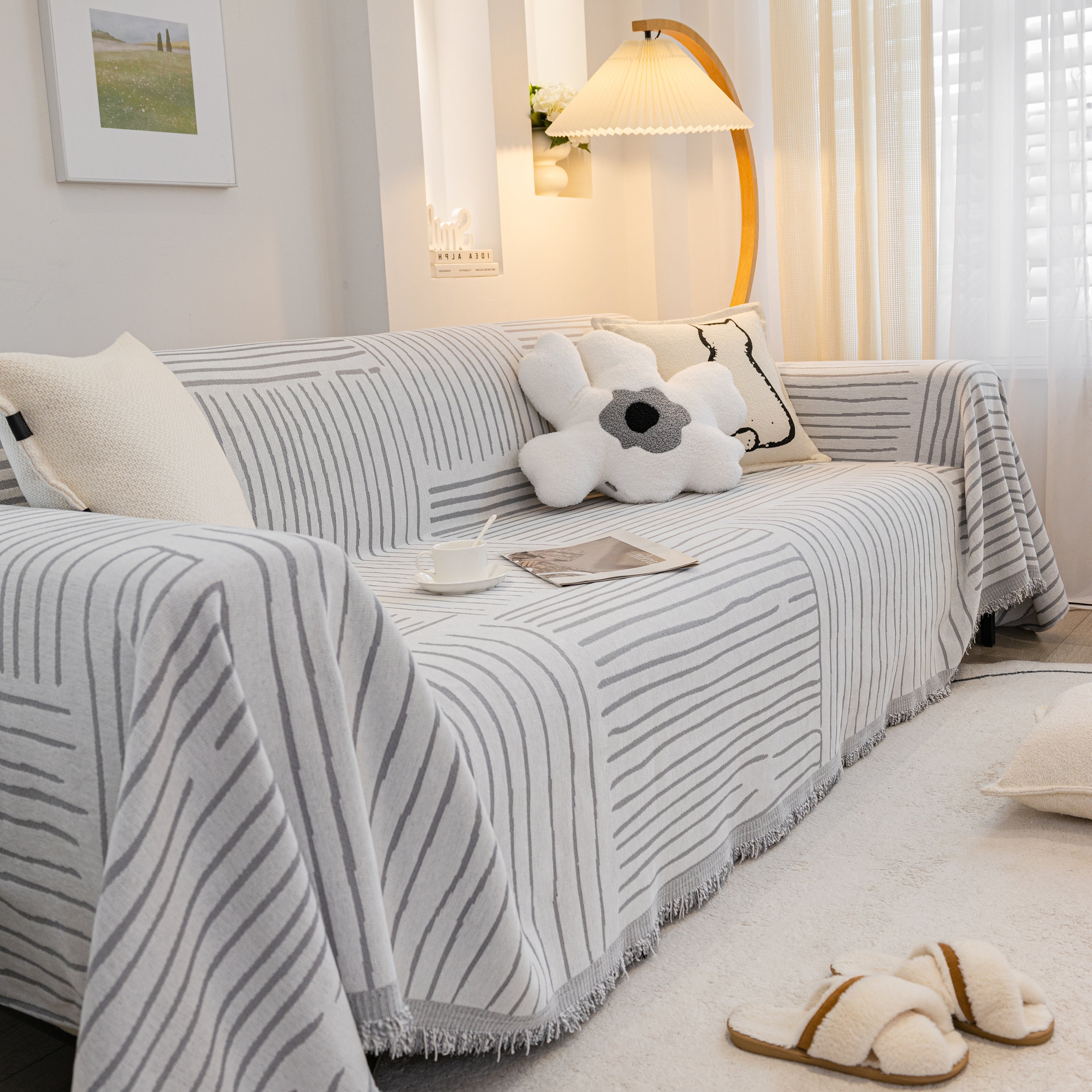 Furniture Pet Protector Couch Cover Throws For Sectional Couch, Couch Cover For Most Shape Sofas