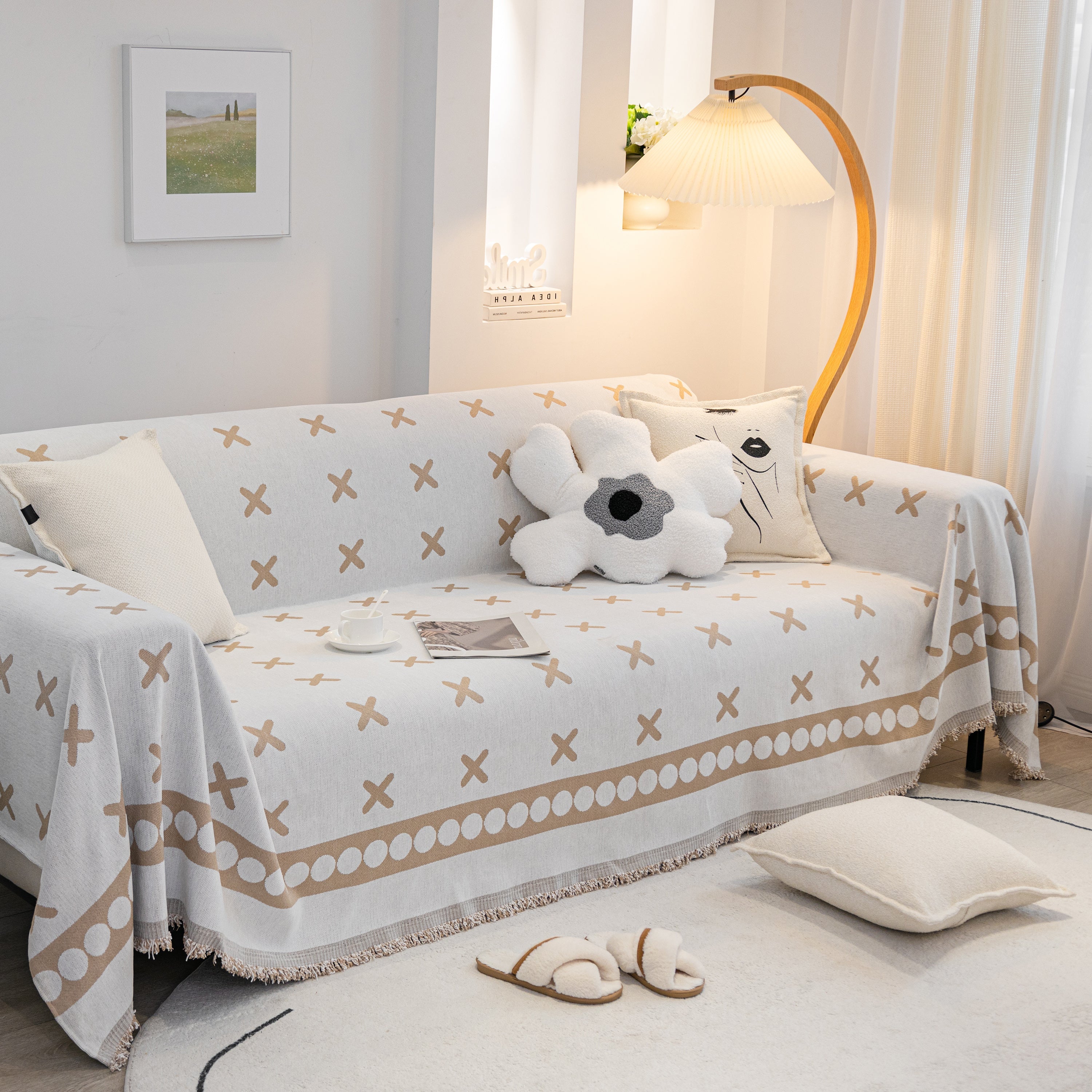 Furniture Pet Protector Couch Cover Throws For Sectional Couch, Couch Cover For Most Shape Sofas
