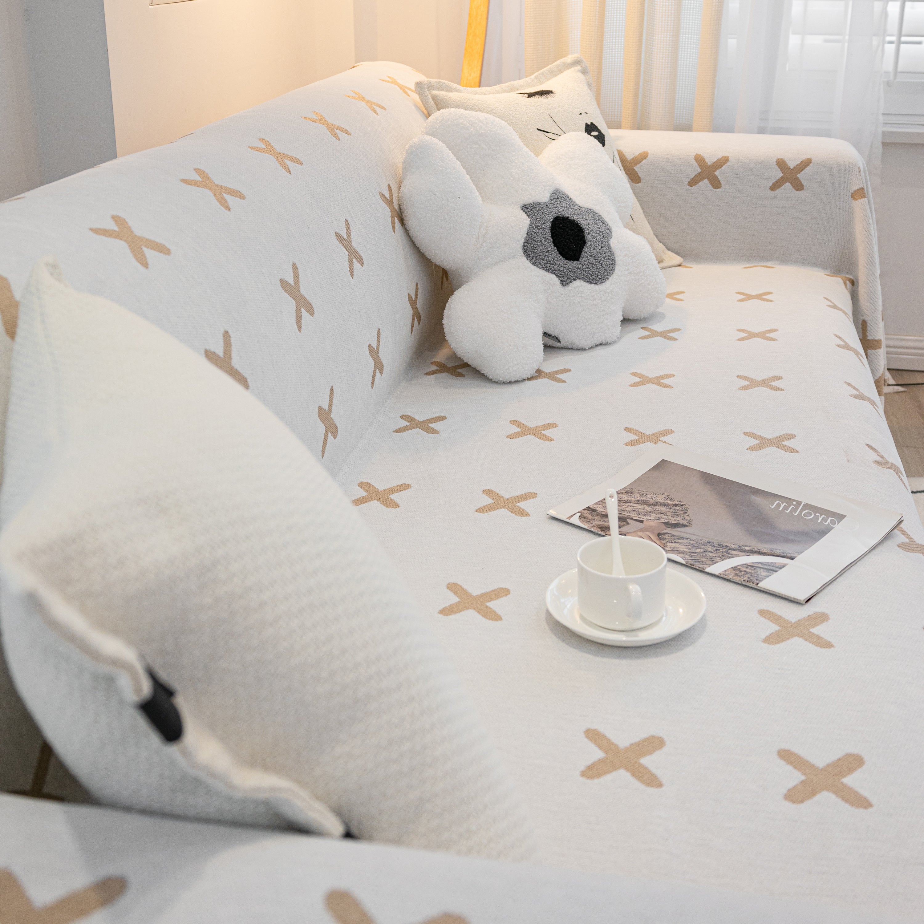 Furniture Pet Protector Couch Cover Throws For Sectional Couch, Couch Cover For Most Shape Sofas