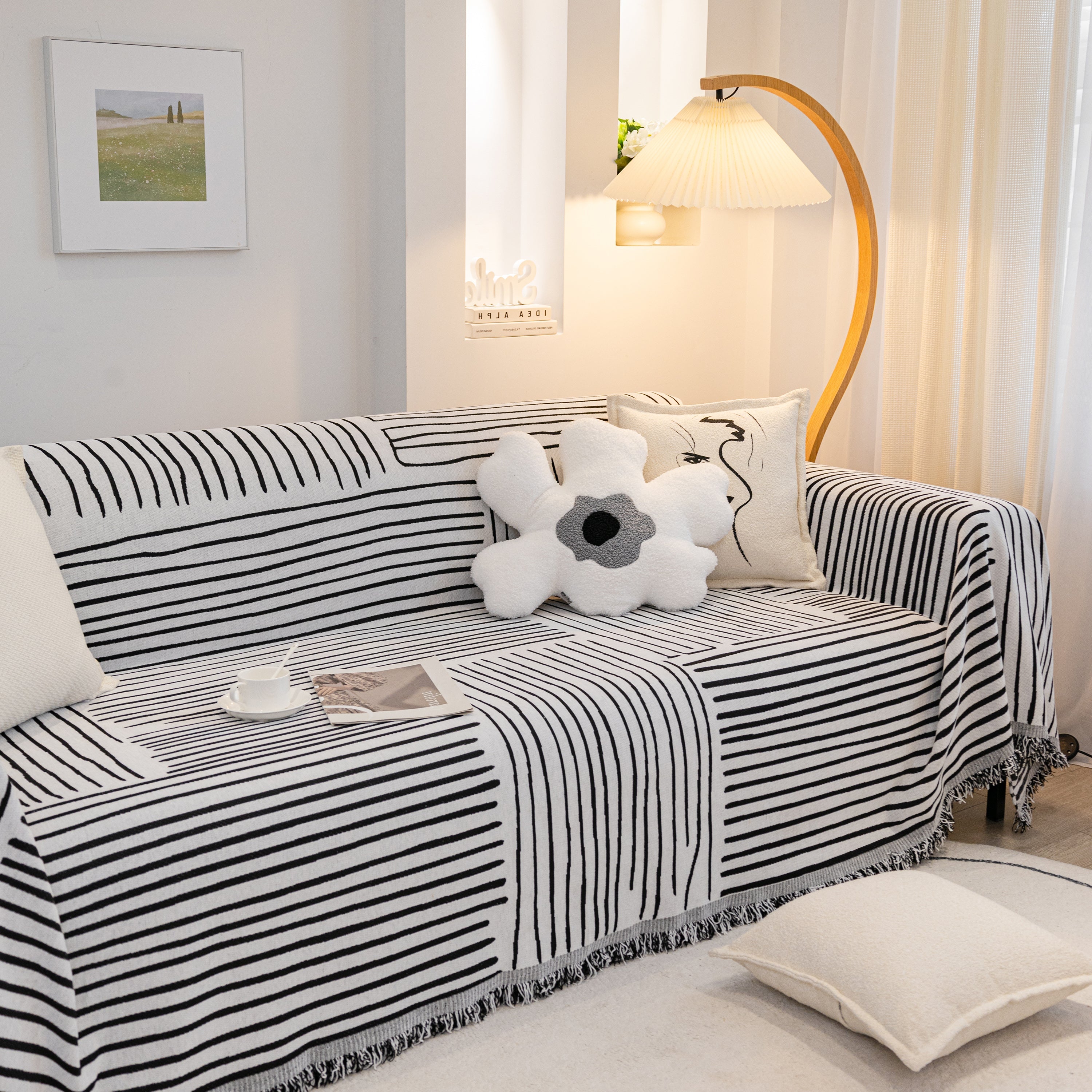 Furniture Pet Protector Couch Cover Throws For Sectional Couch, Couch Cover For Most Shape Sofas