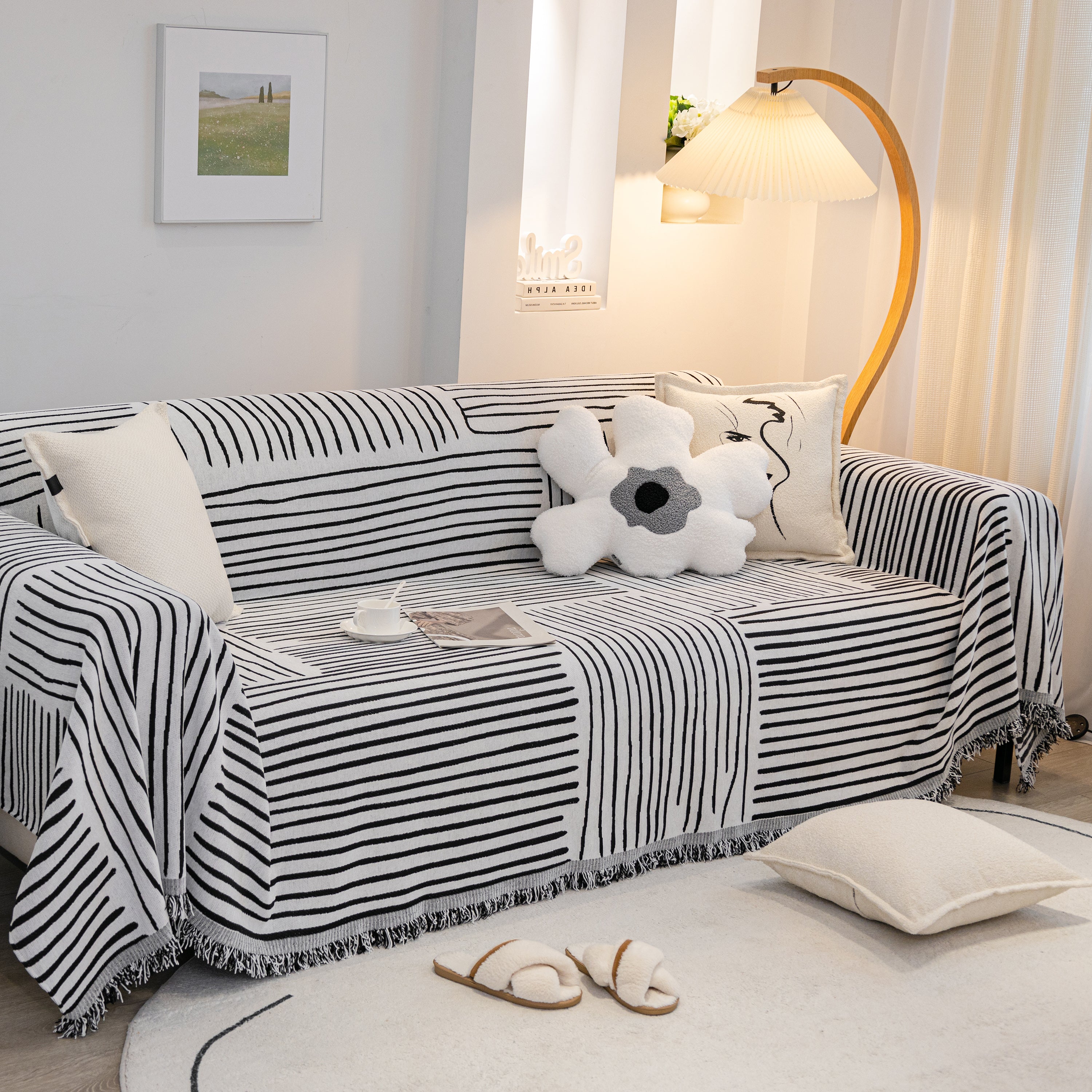 Furniture Pet Protector Couch Cover Throws For Sectional Couch, Couch Cover For Most Shape Sofas