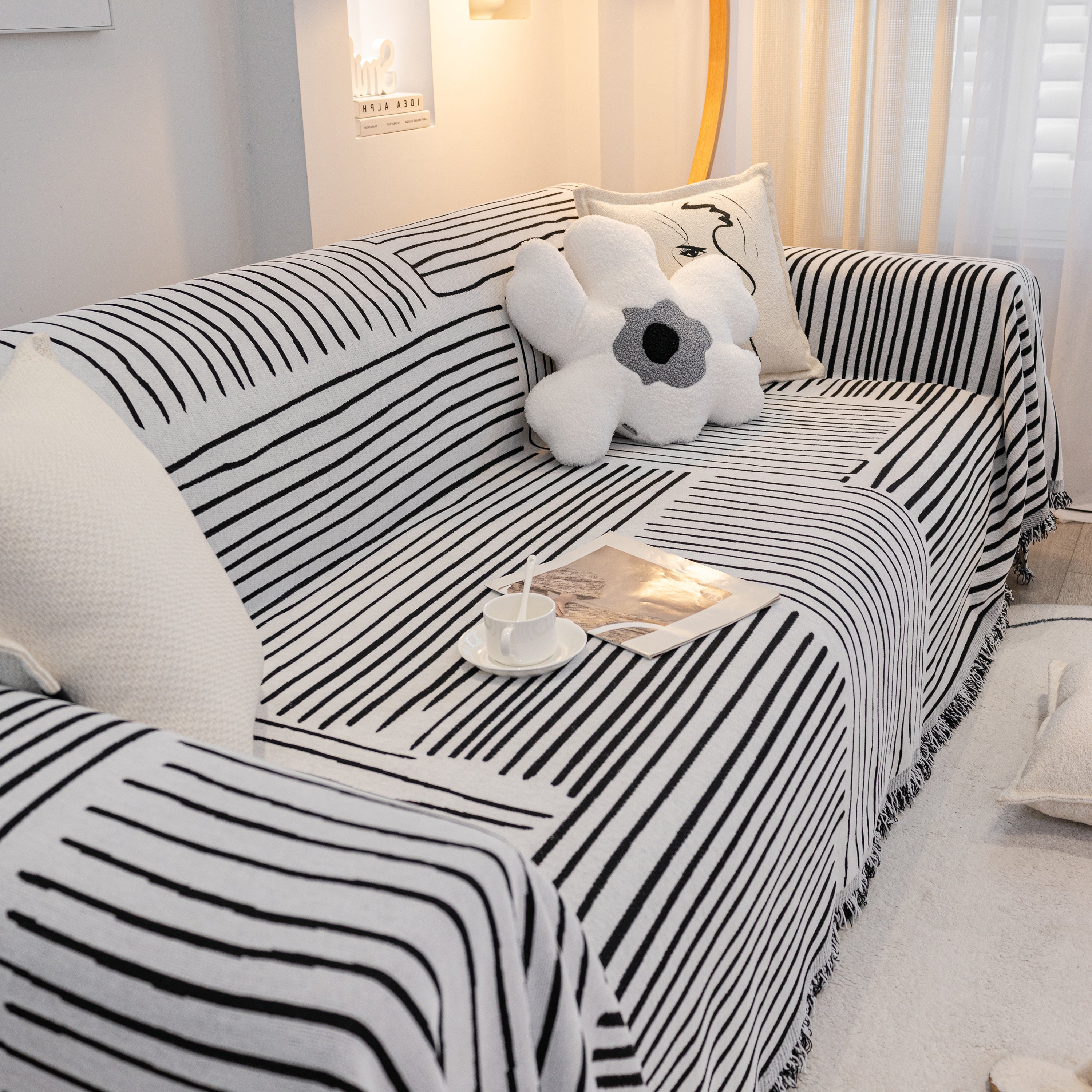 Furniture Pet Protector Couch Cover Throws For Sectional Couch, Couch Cover For Most Shape Sofas