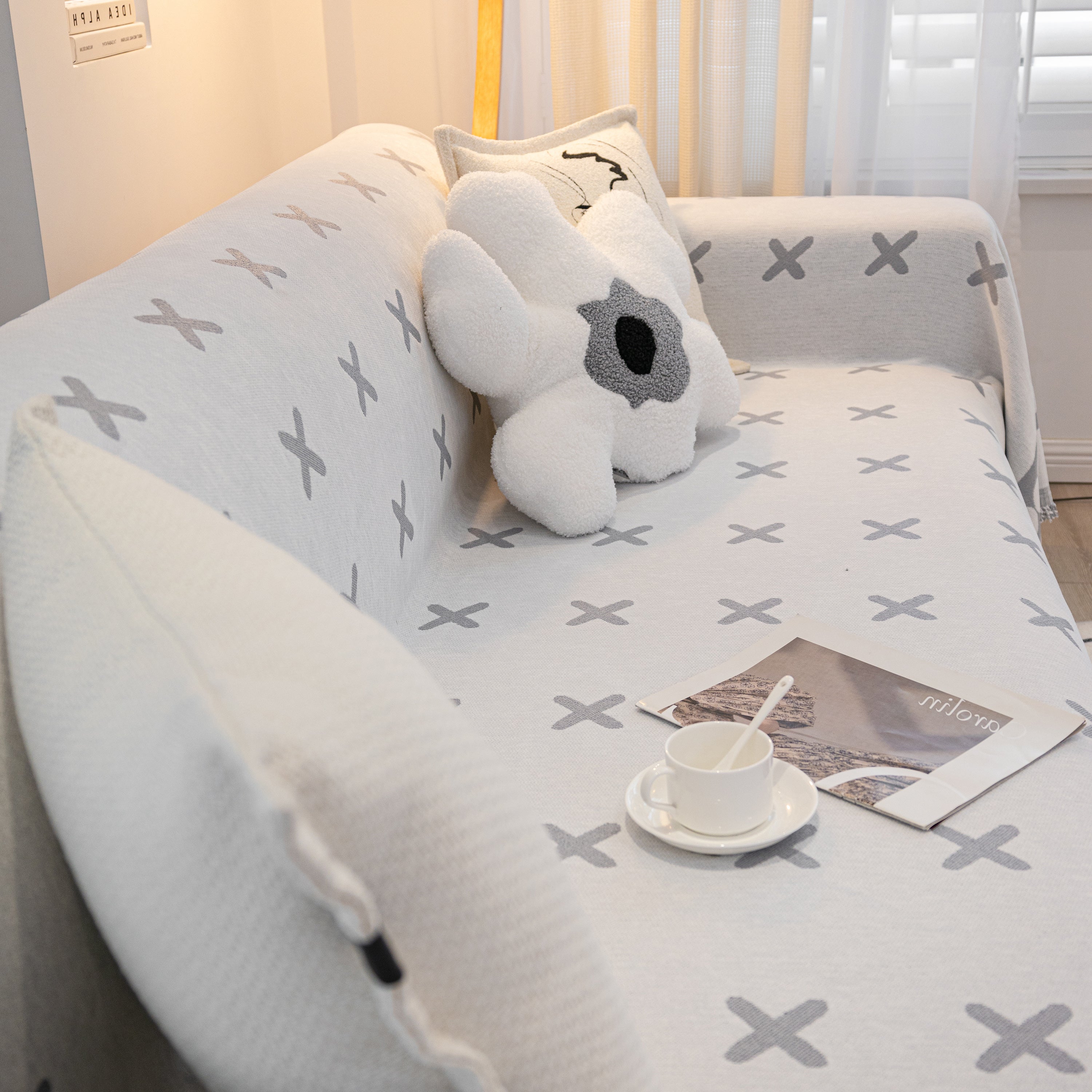 Furniture Pet Protector Couch Cover Throws For Sectional Couch, Couch Cover For Most Shape Sofas