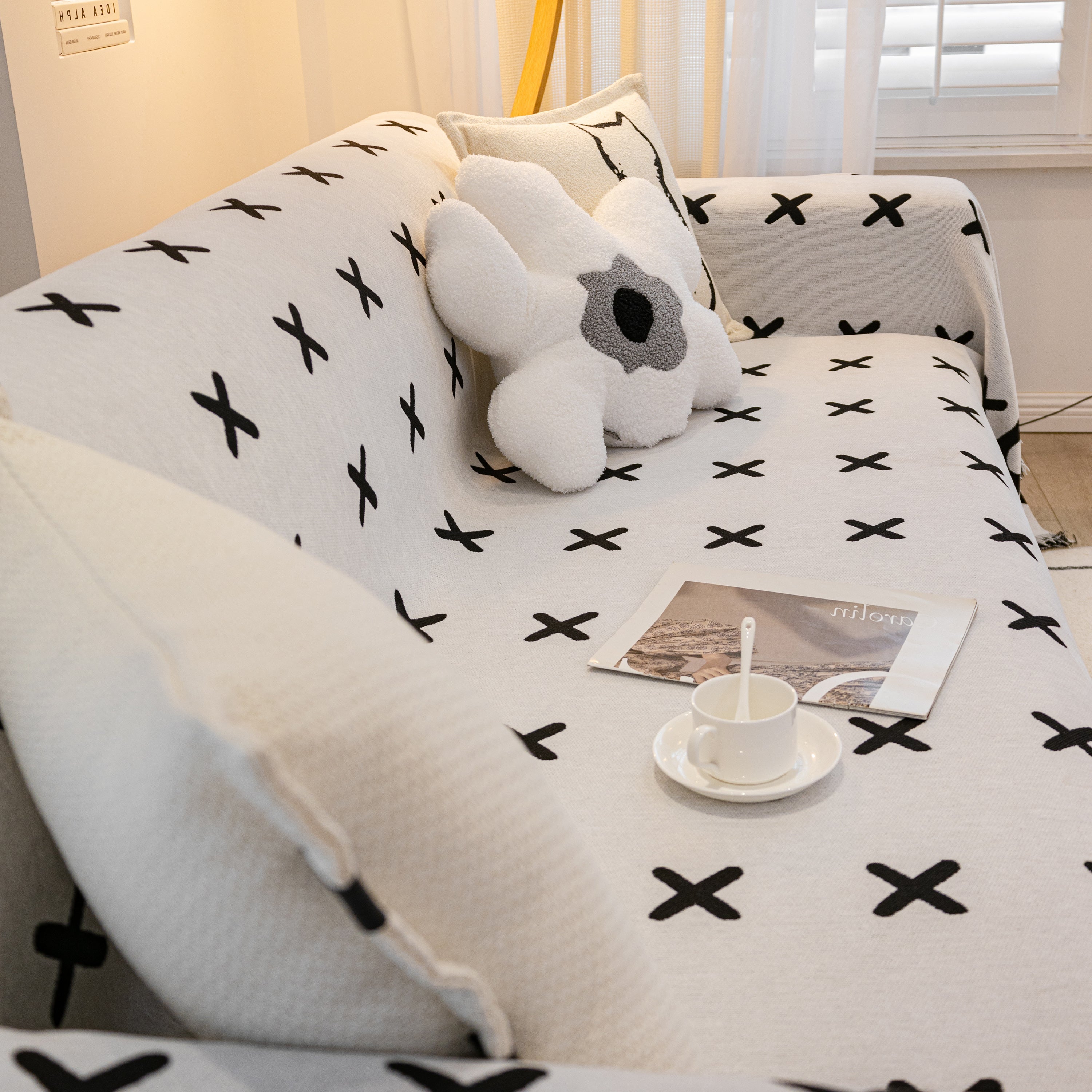 Furniture Pet Protector Couch Cover Throws For Sectional Couch, Couch Cover For Most Shape Sofas
