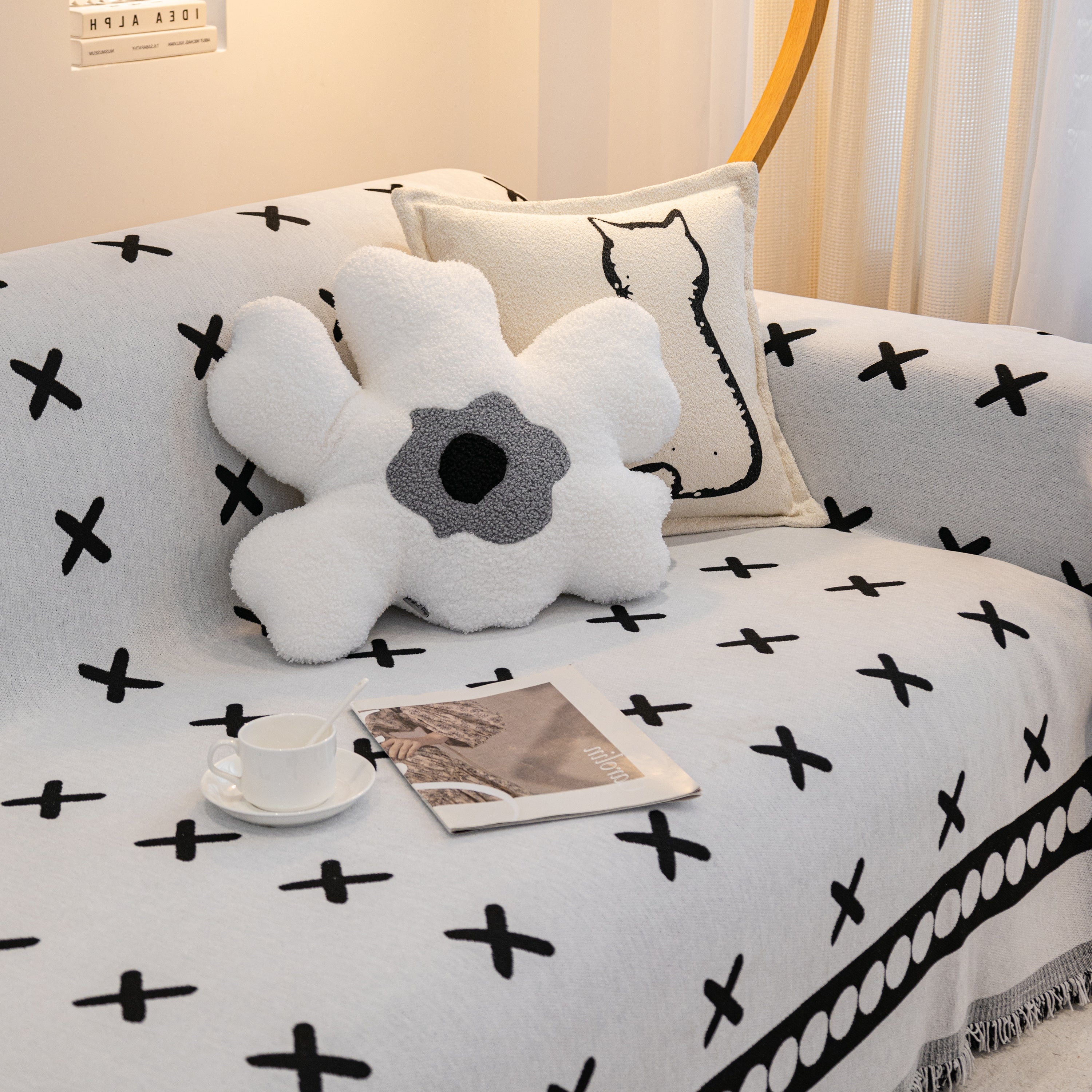 Furniture Pet Protector Couch Cover Throws For Sectional Couch, Couch Cover For Most Shape Sofas