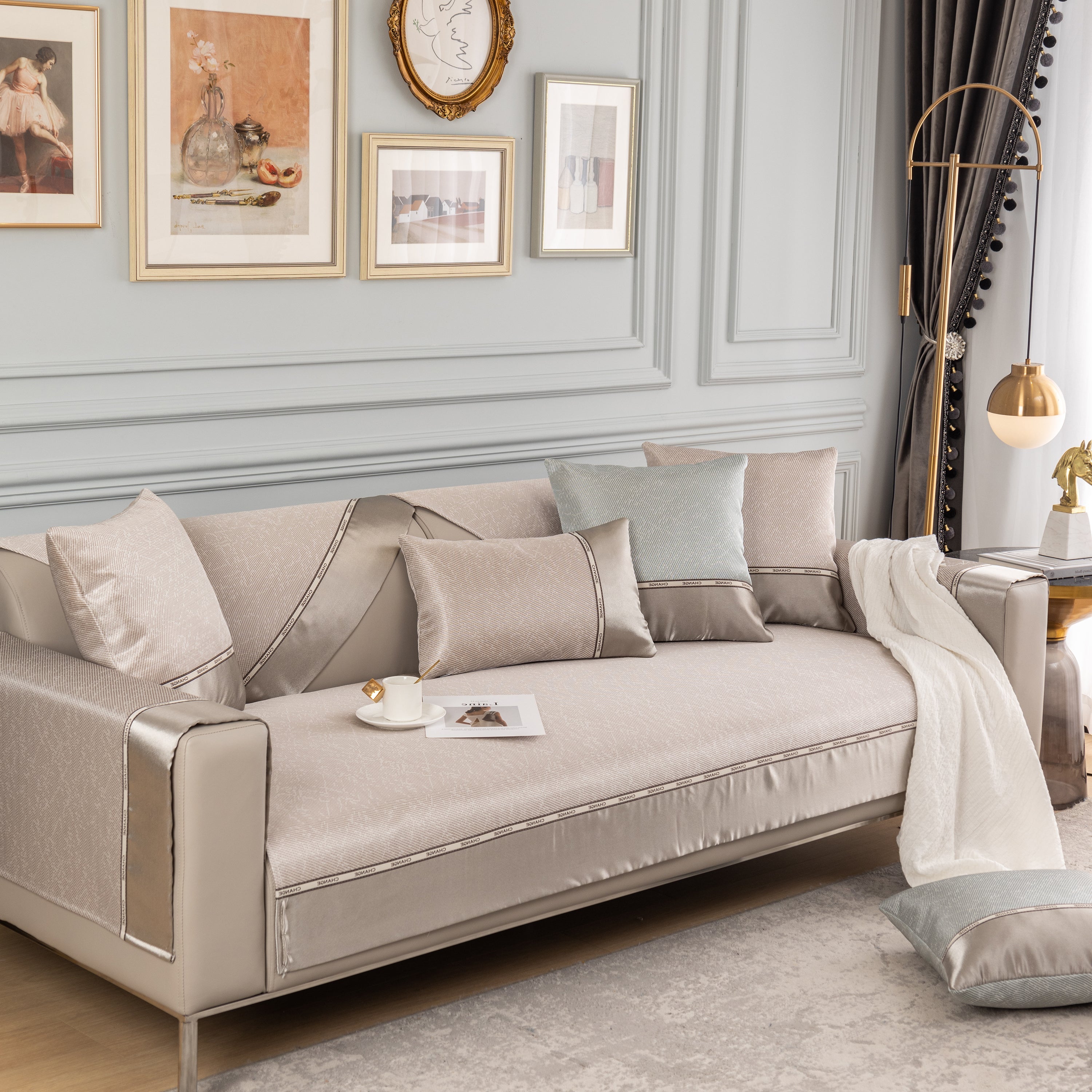 Non-slip Universal Couch Covers For Sectional Sofas & Cushions - Slipcovers For Dogs And Pets