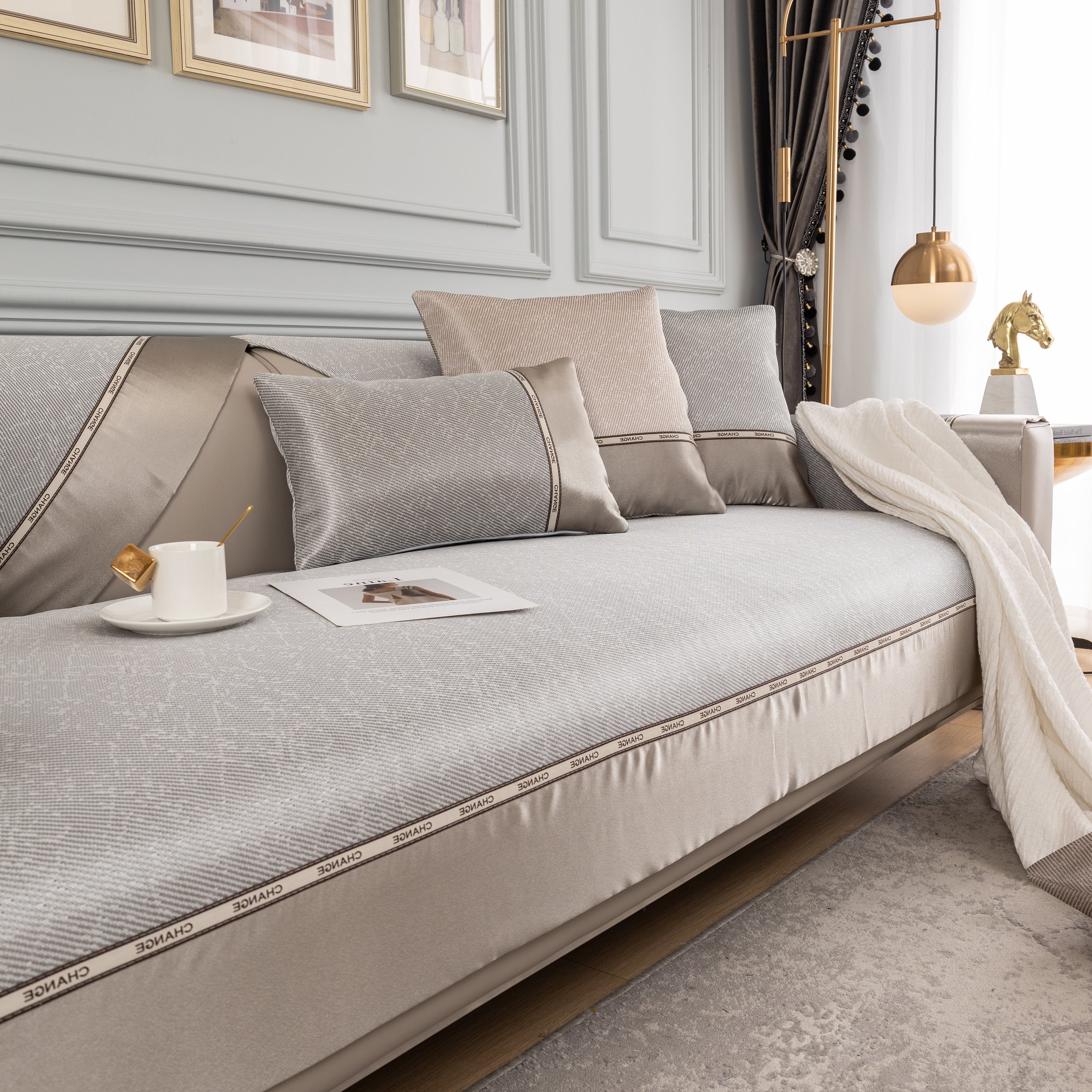 Non-slip Universal Couch Covers For Sectional Sofas & Cushions - Slipcovers For Dogs And Pets