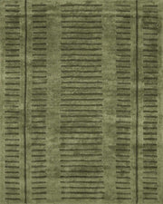 Washable Green Wool Rug