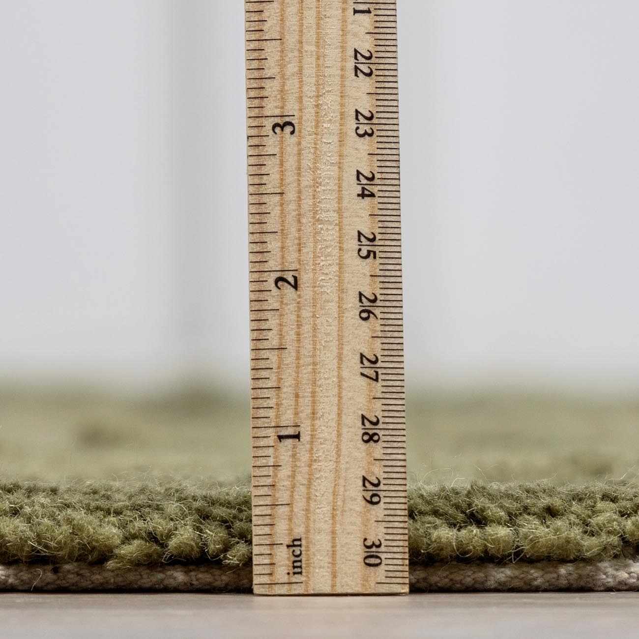 Washable Green Wool Rug