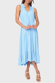 Sienna Sleeveless Tie Neck Midi Dress