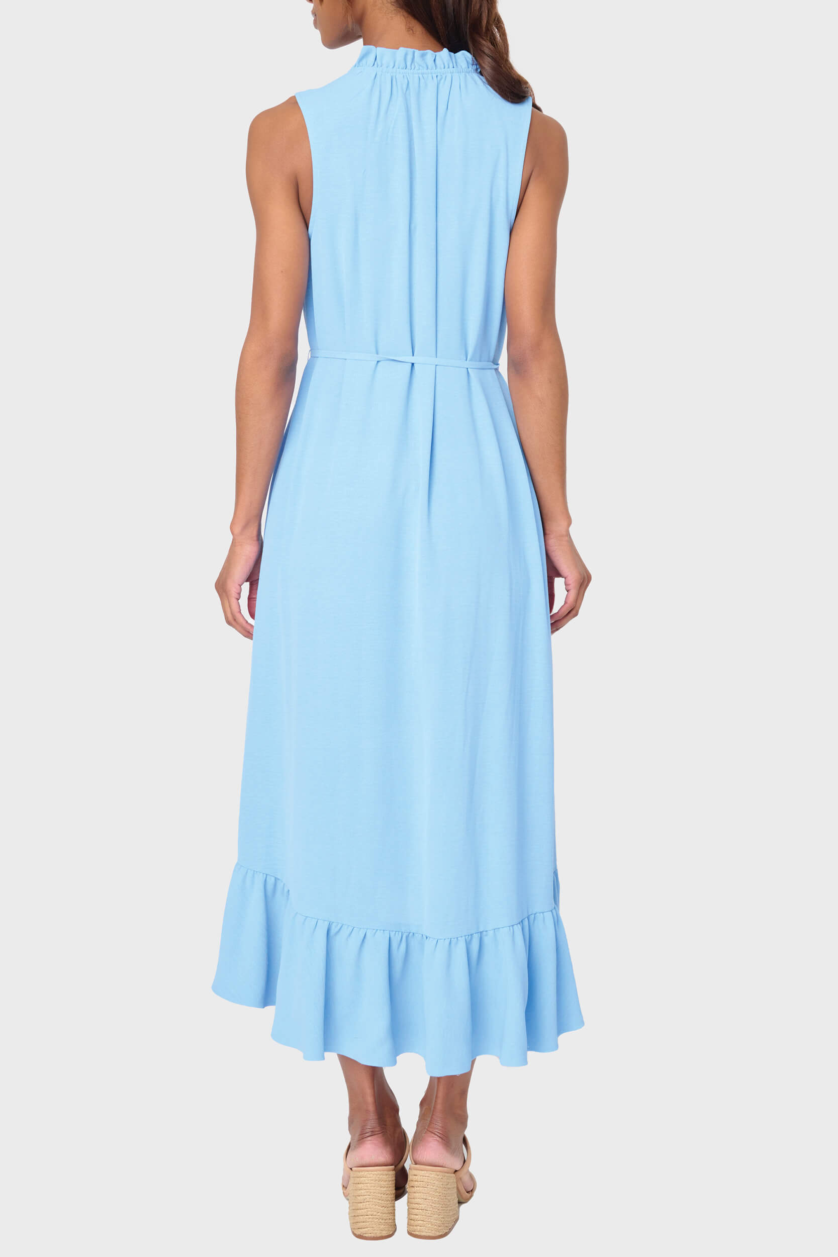 Sienna Sleeveless Tie Neck Midi Dress